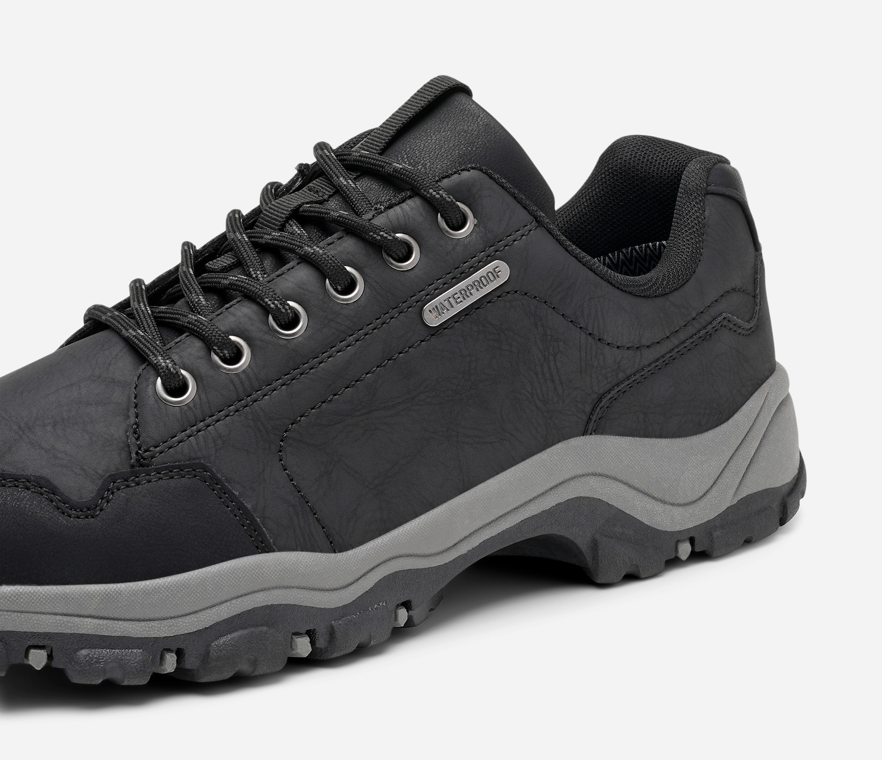 STEPSIDE, Snörsko waterproof Svarta