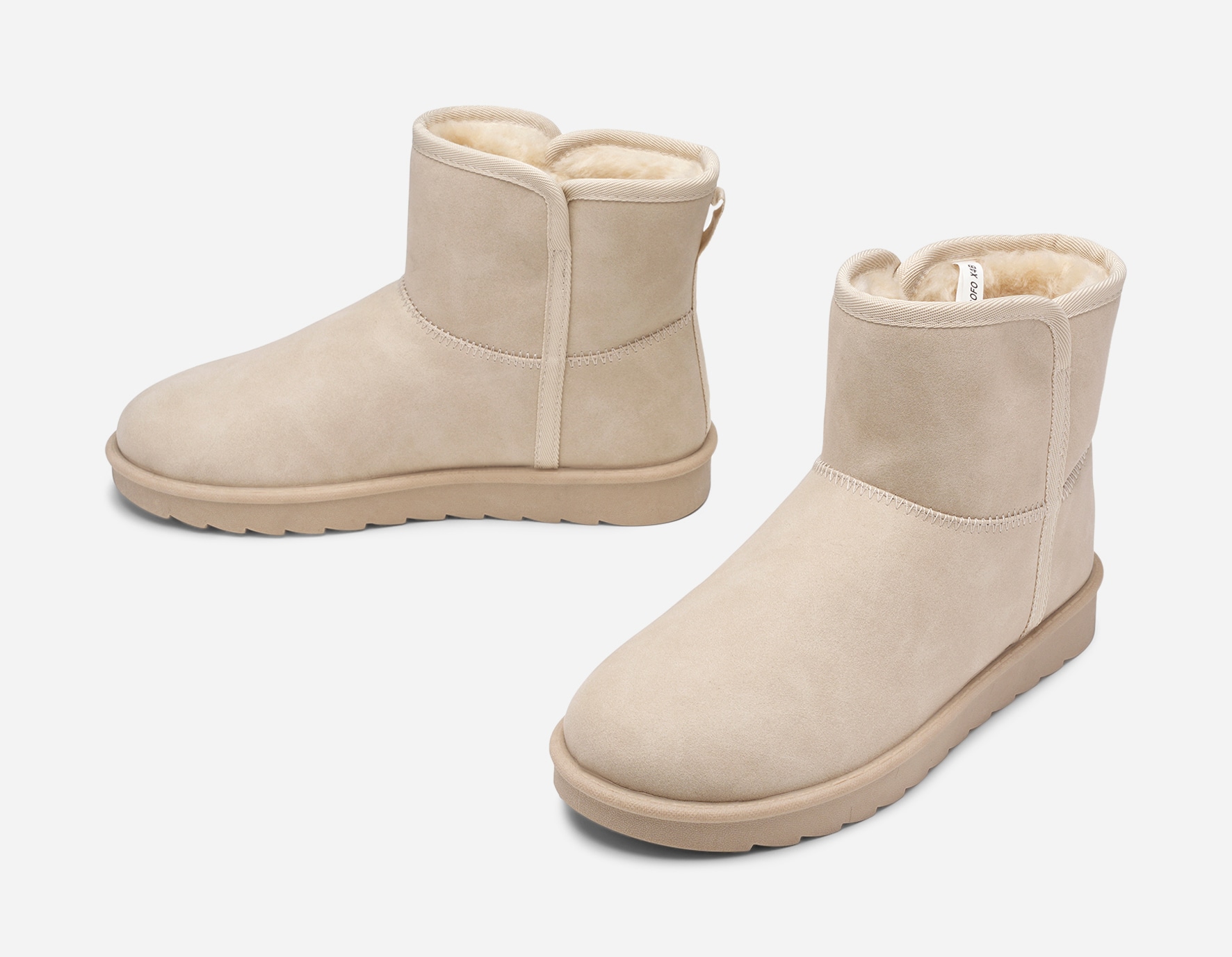 VOX, Varmfodrade boots Beigea