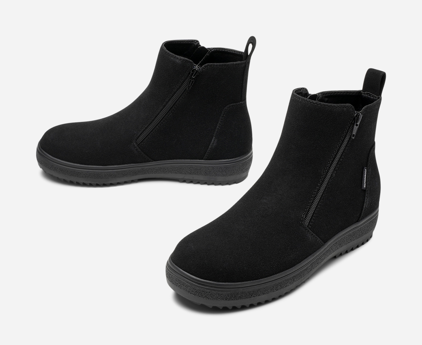 STEPSIDE, Varmfodrade boots, waterproof Svarta