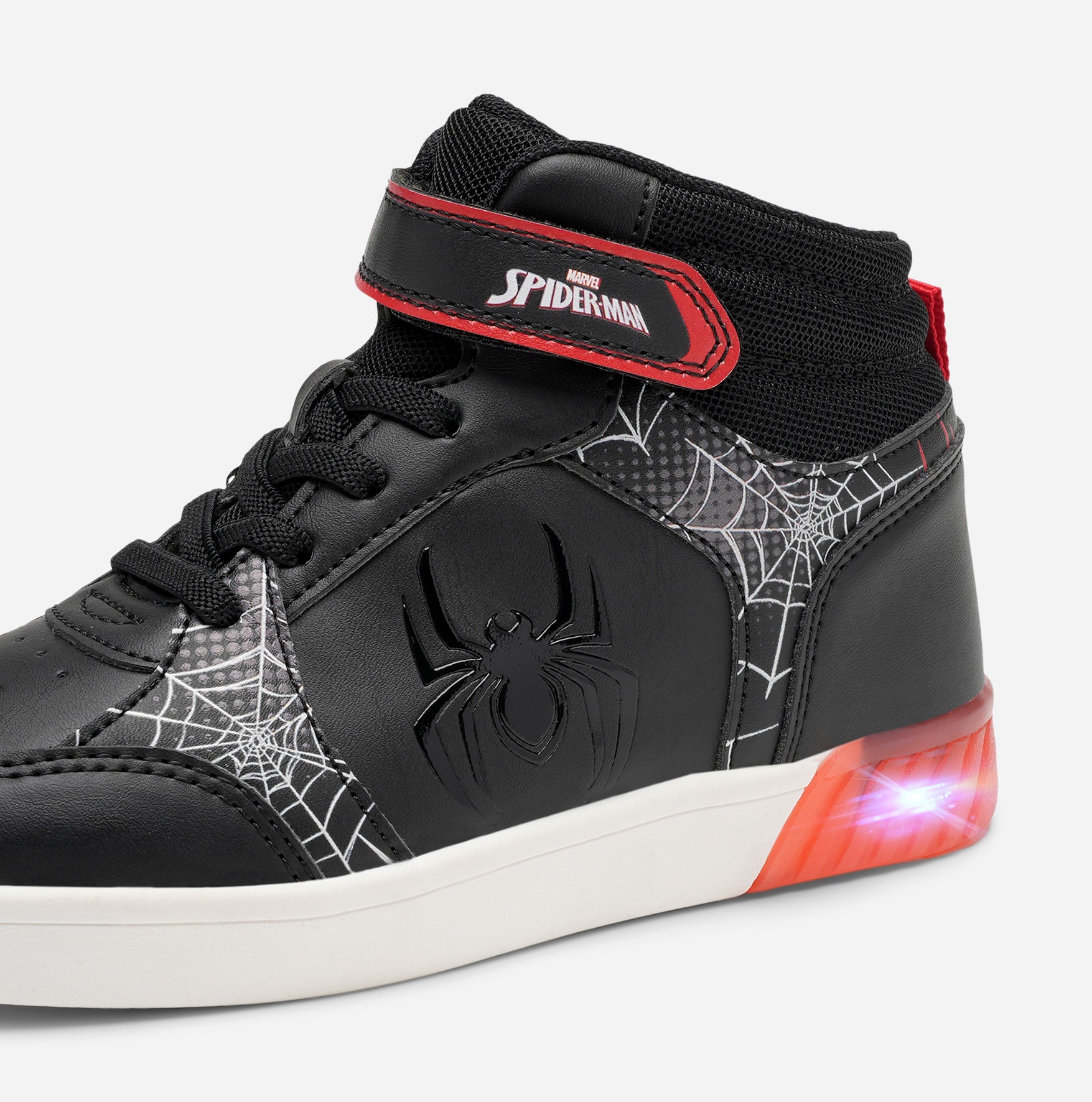 SPIDERMAN, Blinkande höga sneakers Flerfärgade