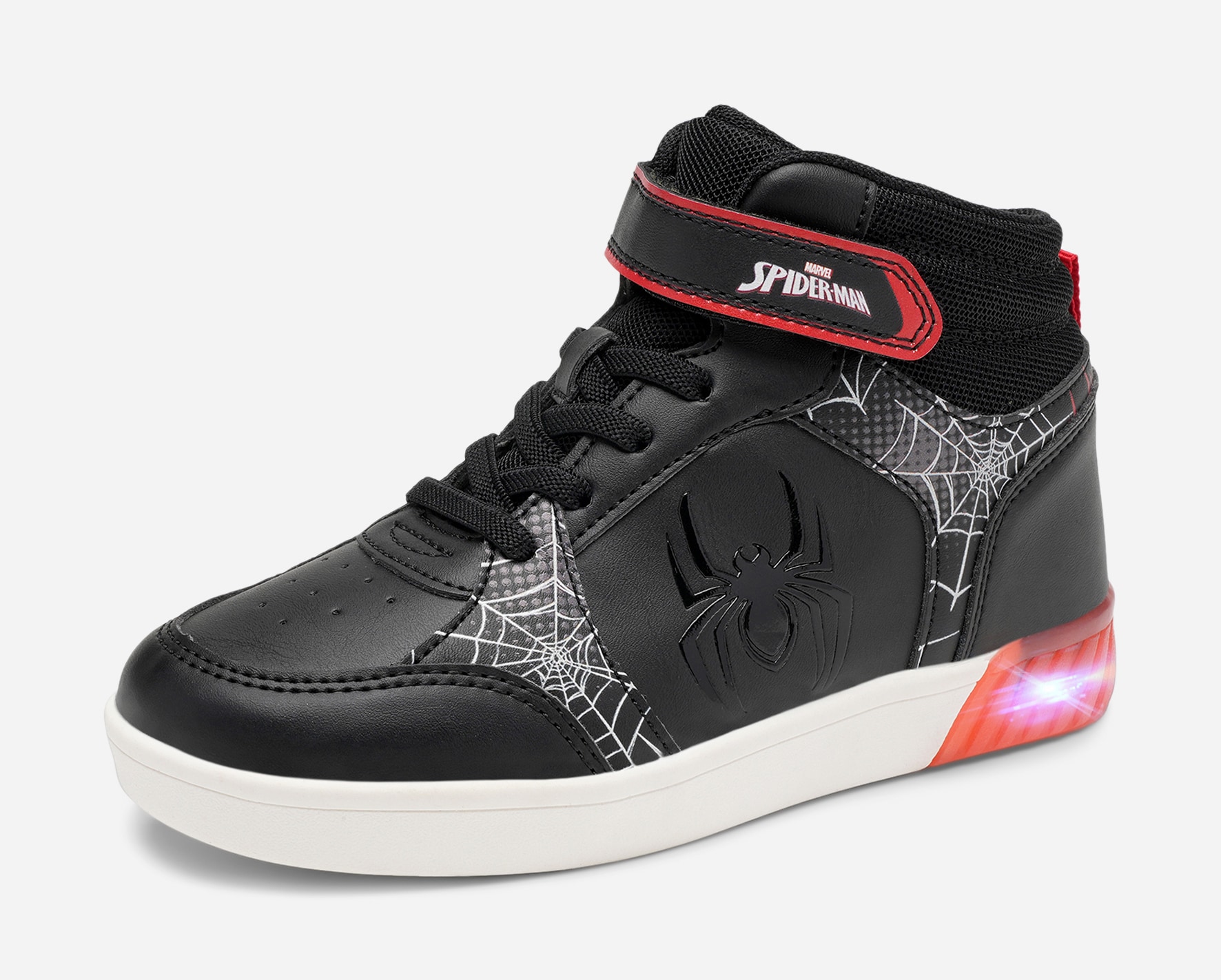 SPIDERMAN, Blinkande höga sneakers Flerfärgade