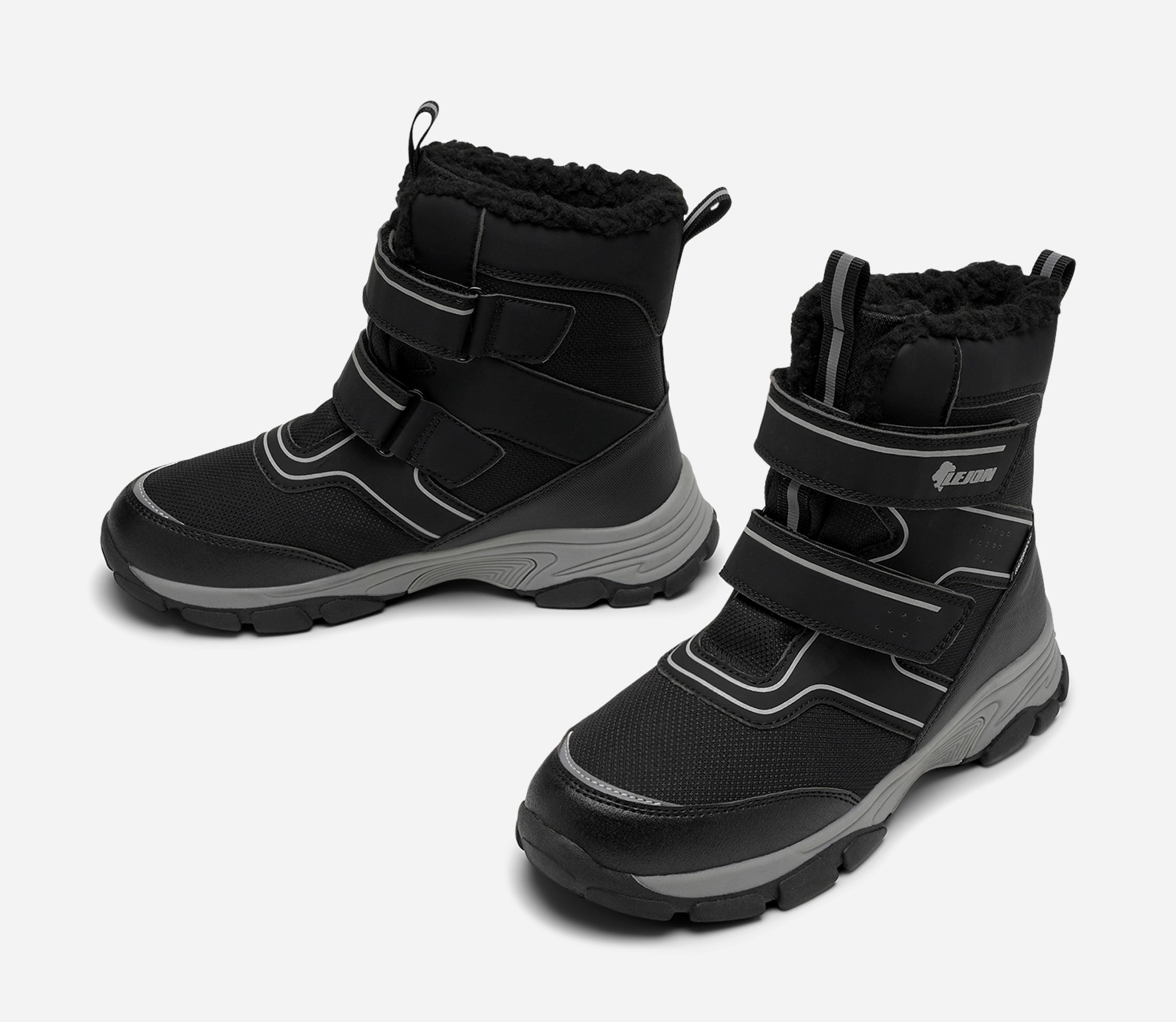 LEJON, Varmfodrade kängor waterproof Svarta