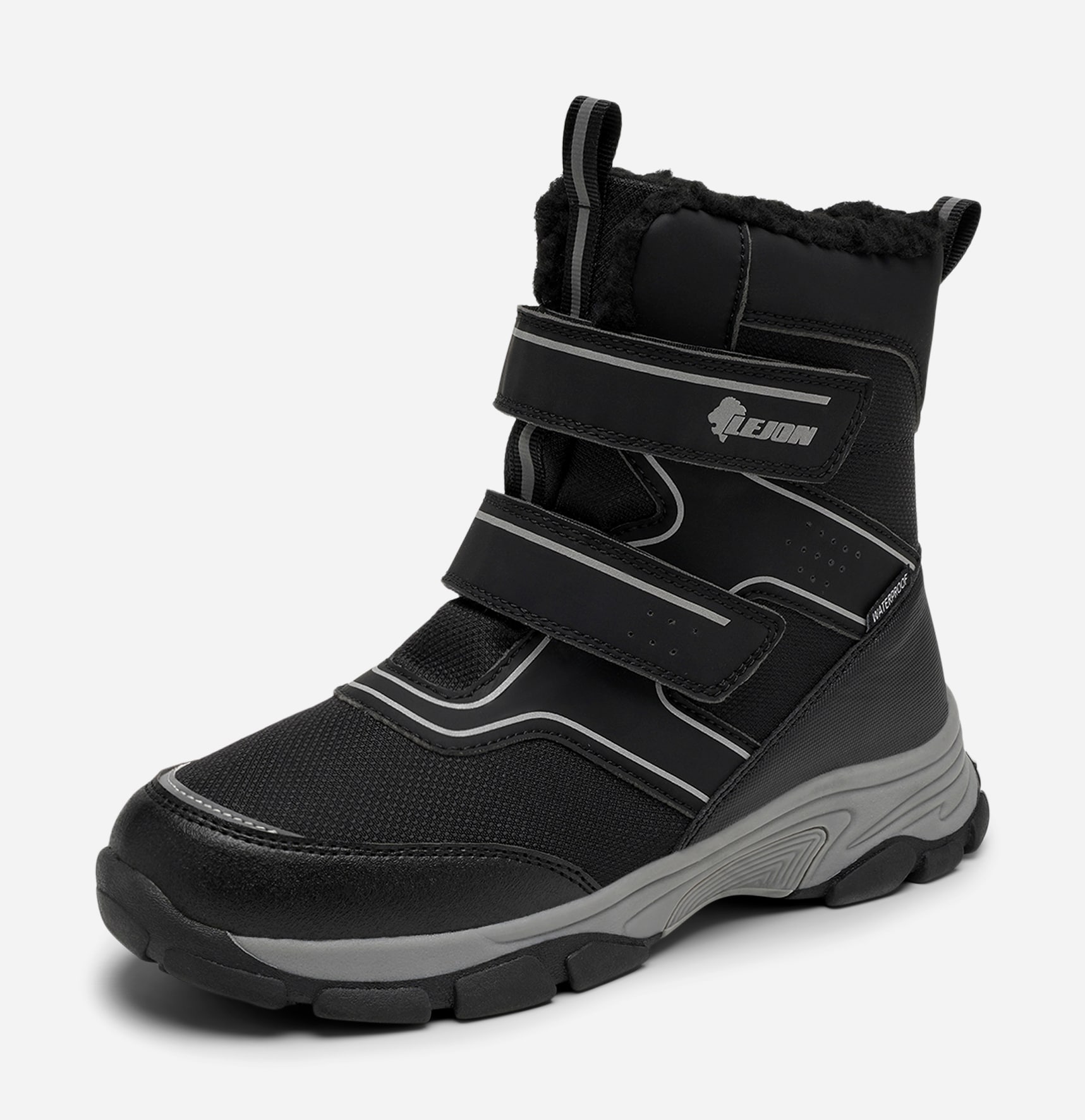 LEJON, Varmfodrade kängor waterproof Svarta