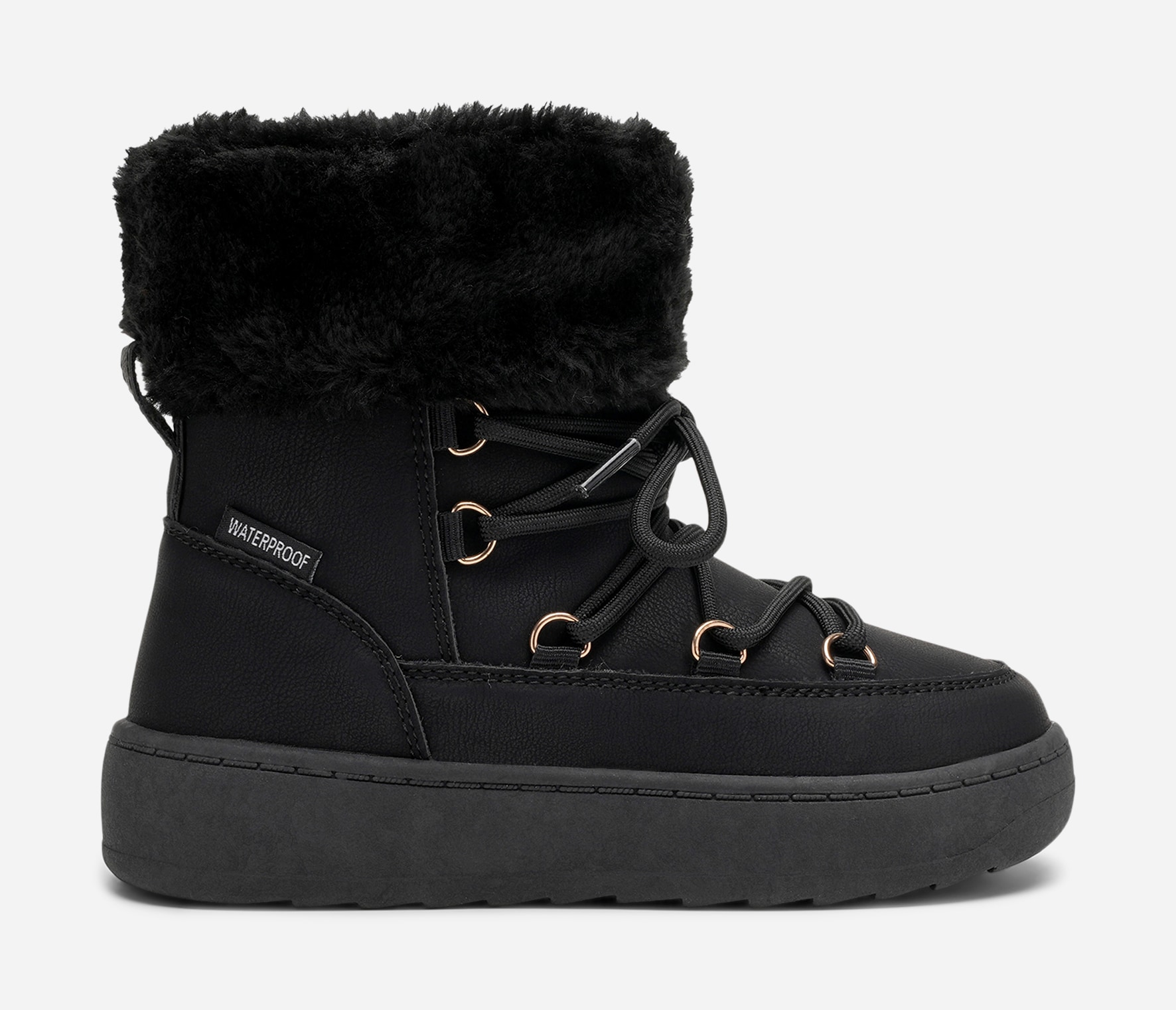 LEJON, Varmfodrade kängor waterproof Svarta