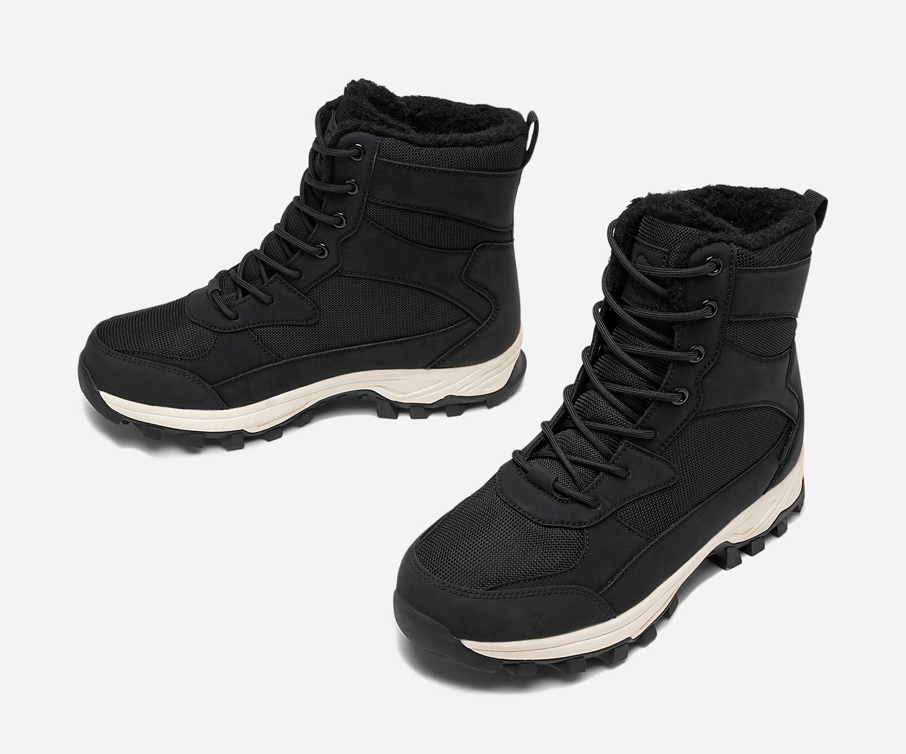 LEJON, Varmfodrade kängor waterproof Svarta