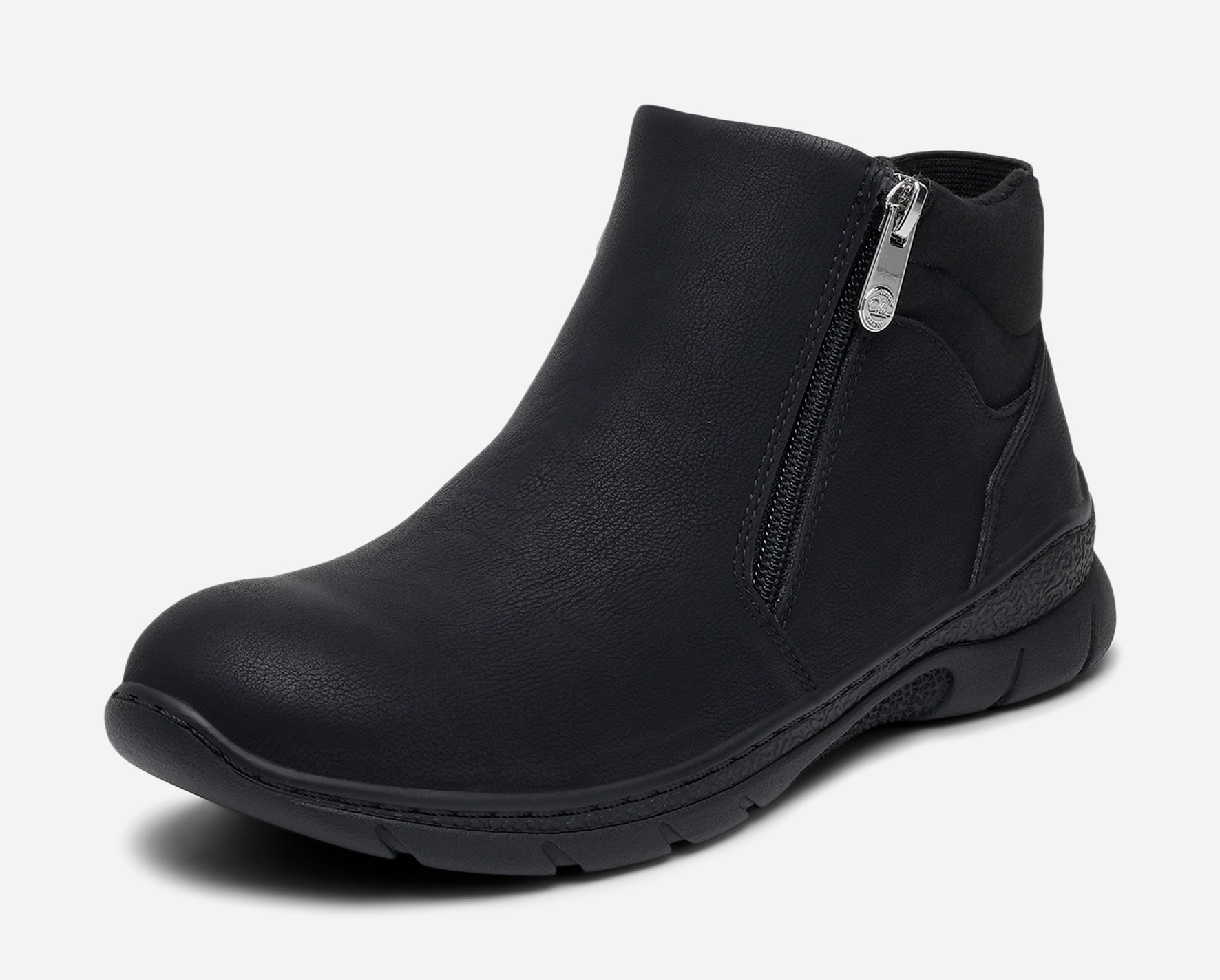 CLOU COMFORT, Boots med dragkedja Svarta