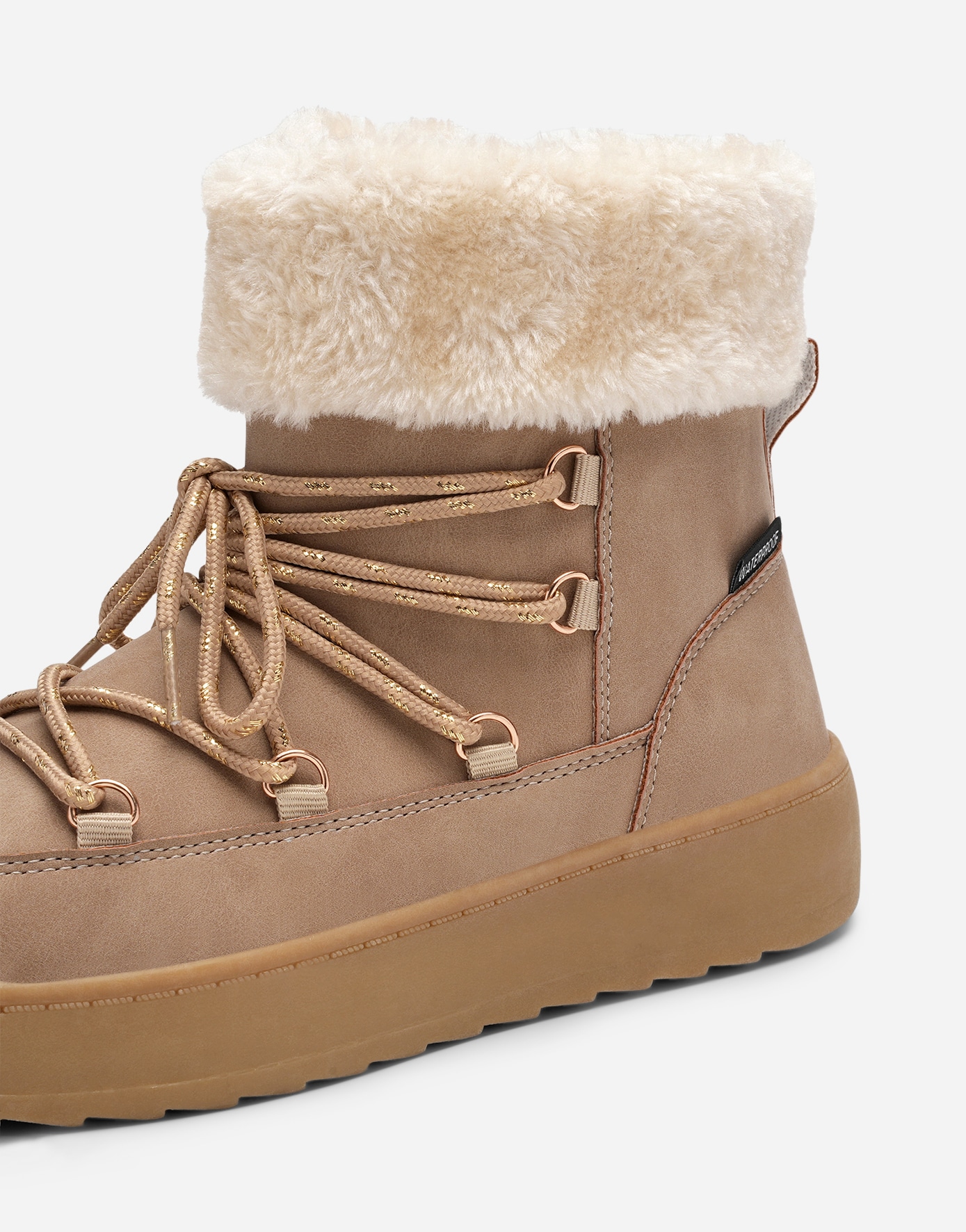 LEJON, Varmfodrade kängor waterproof Bruna