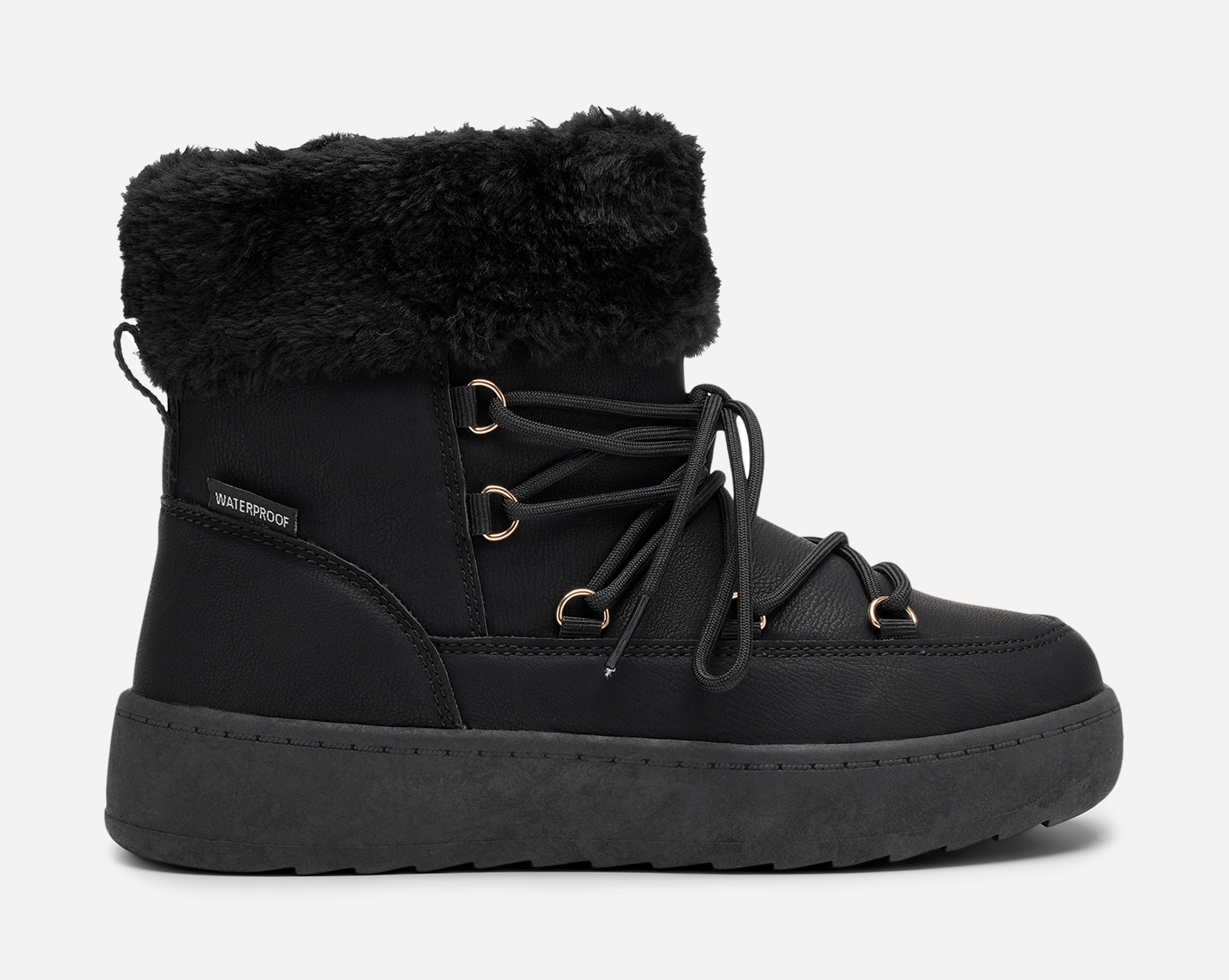 LEJON, Varmfodrade kängor waterproof Svarta