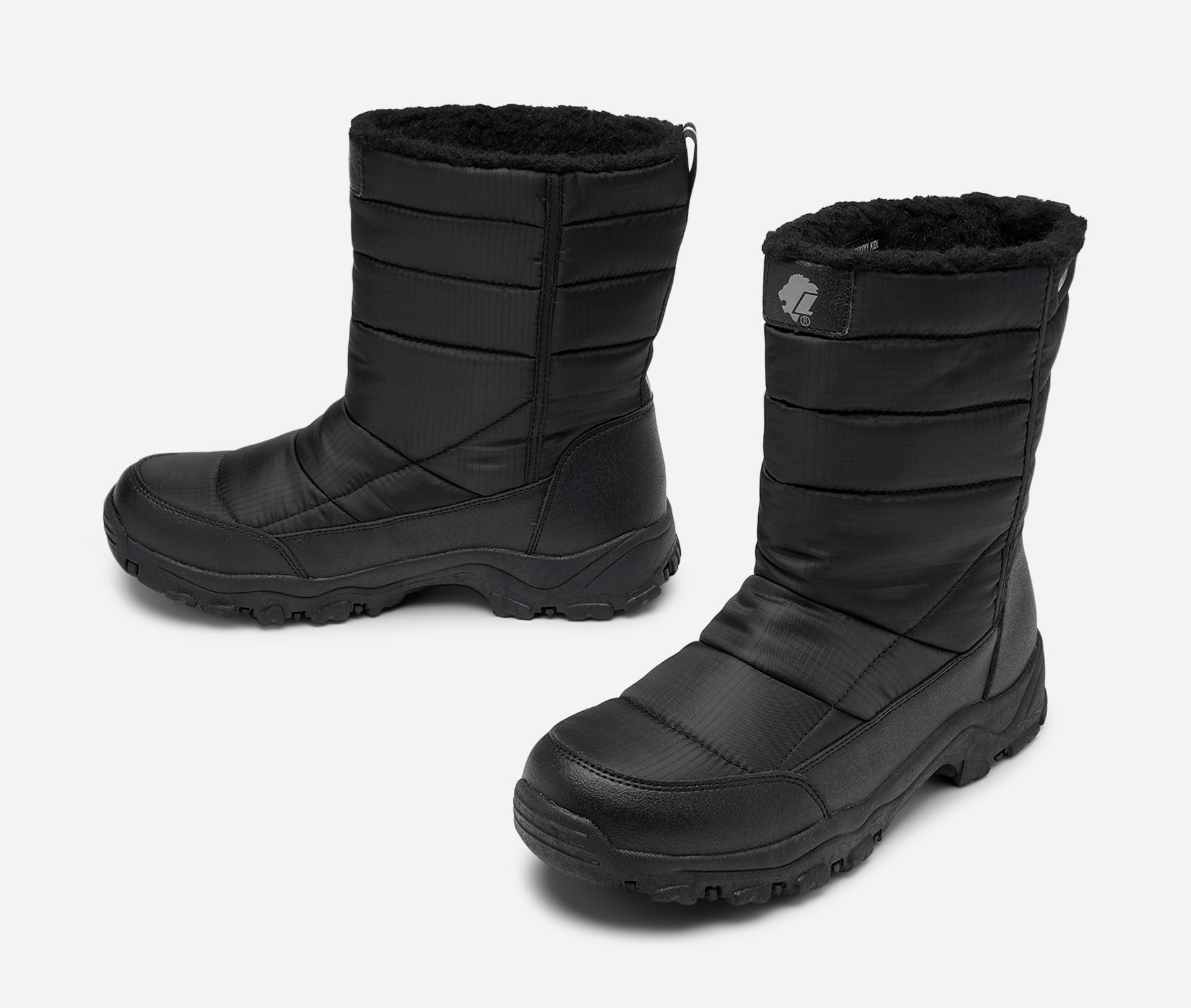 LEJON, Varmfodrade kängor waterproof Svarta