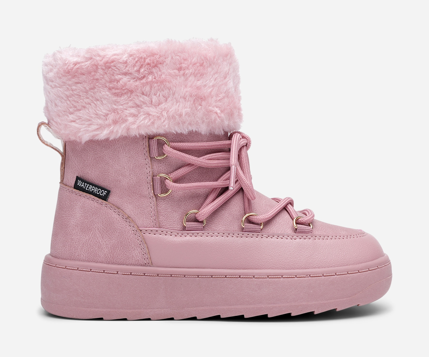 LEJON, Varmfodrade kängor waterproof Rosa