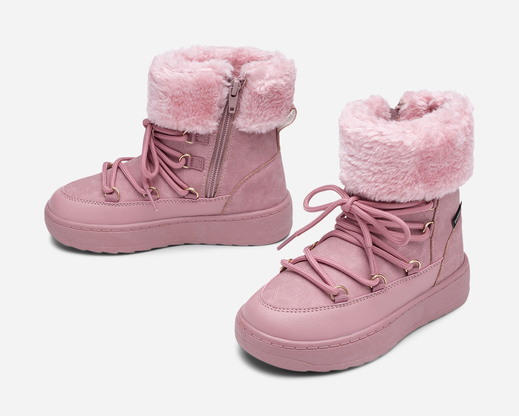 LEJON, Varmfodrade kängor waterproof Rosa