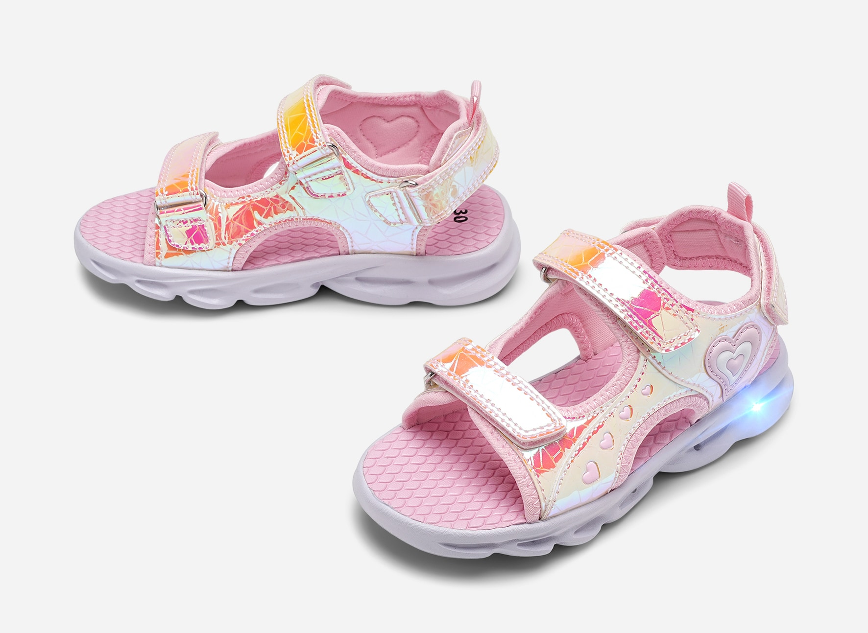 ZOEY, Blinkande sandaler Rosa