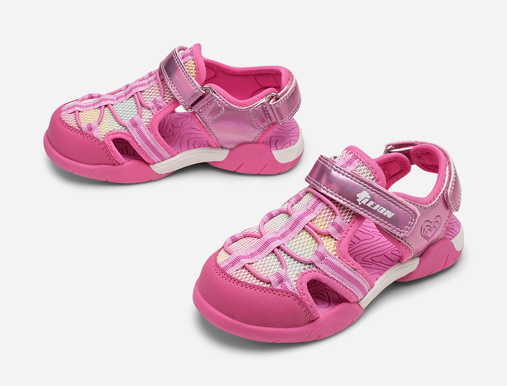 LEJON, Sandal med täckt tå Rosa