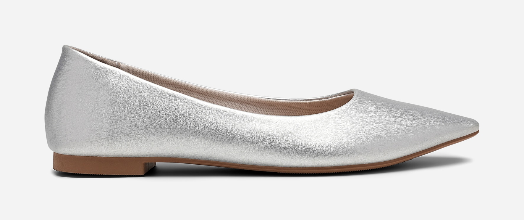 CLOU, Ballerinaskor Metallfärgade