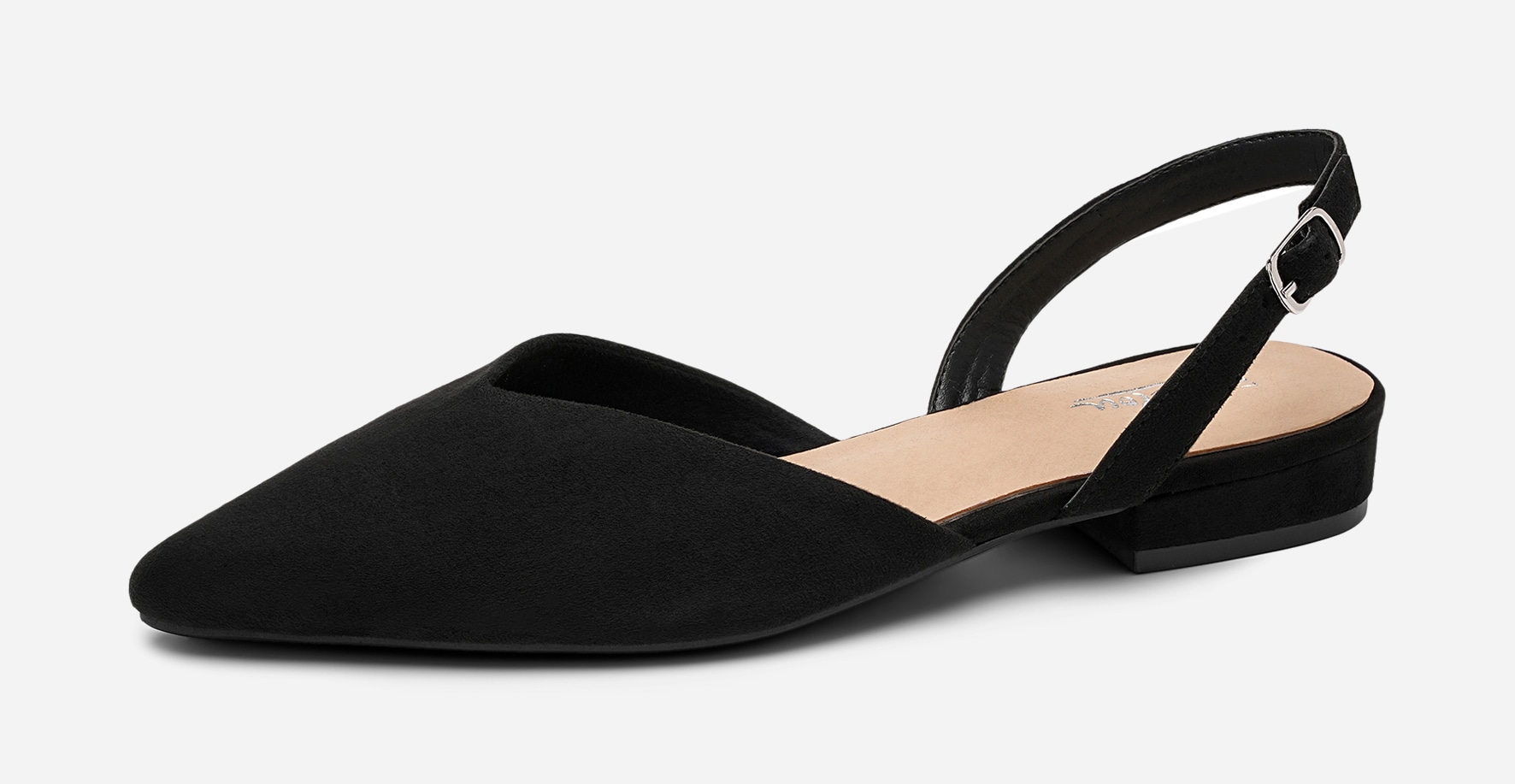 CLOU, Ballerinaskor med slingback Svarta