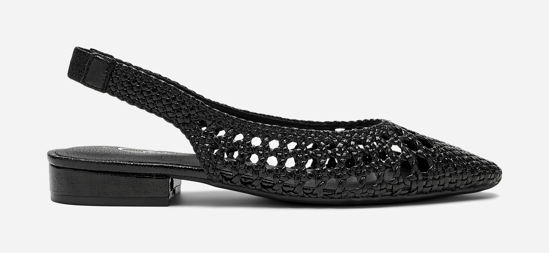 CLOU, Ballerinaskor med slingback Svarta
