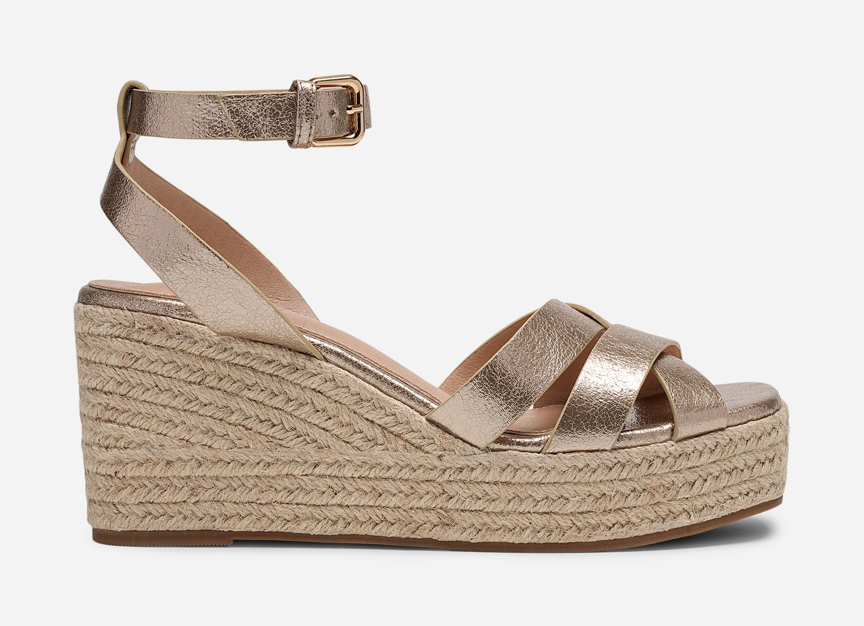 CLOU, Sandaletter med repsula Beigea