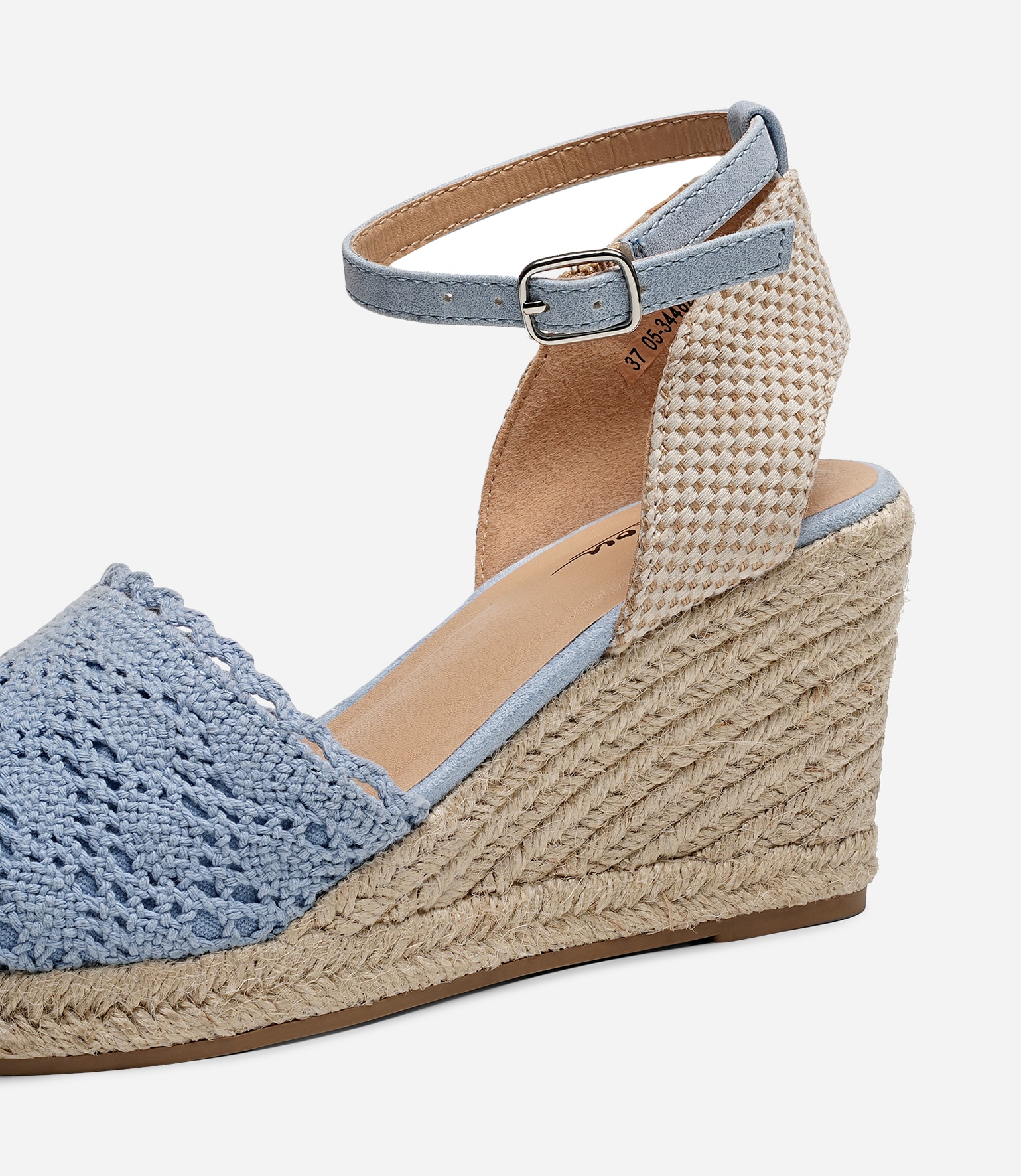 CLOU, Sandaletter med repsula Blåa