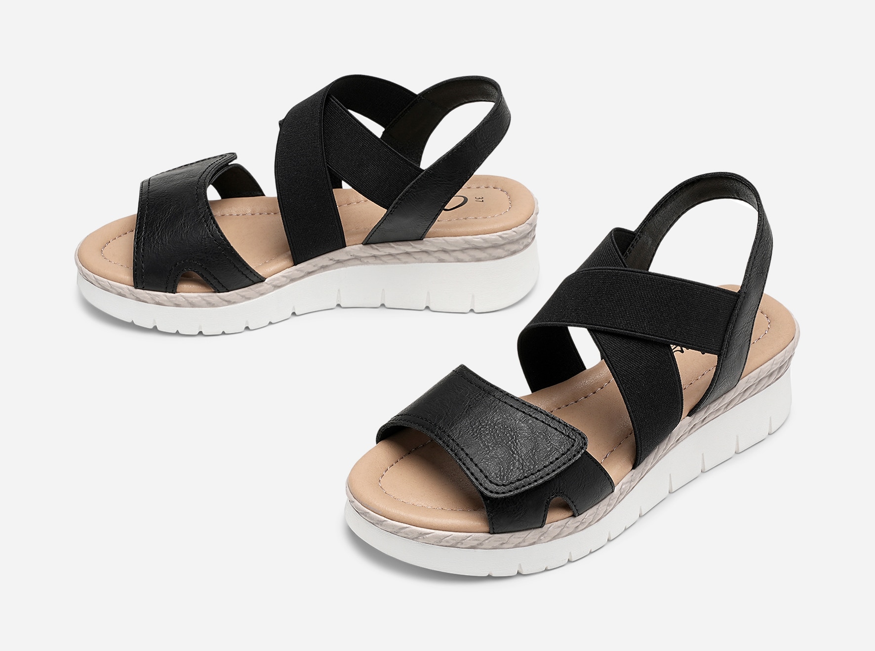 CLOU COMFORT, Sandaler Svarta