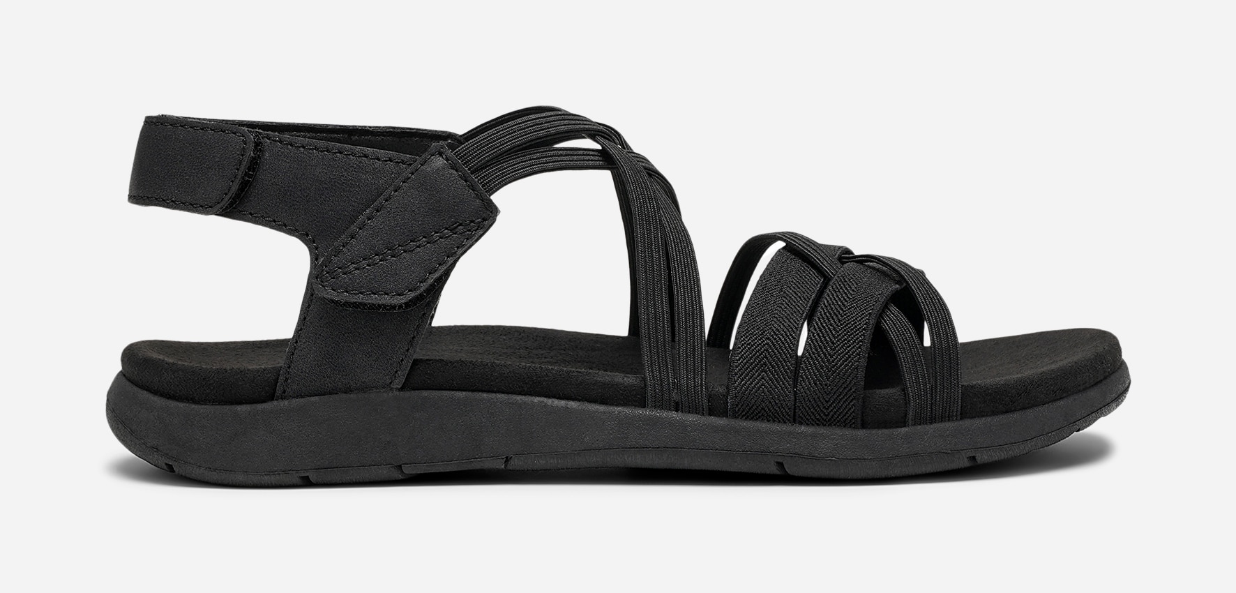 CLOU COMFORT, Sandaler med remmar Svarta