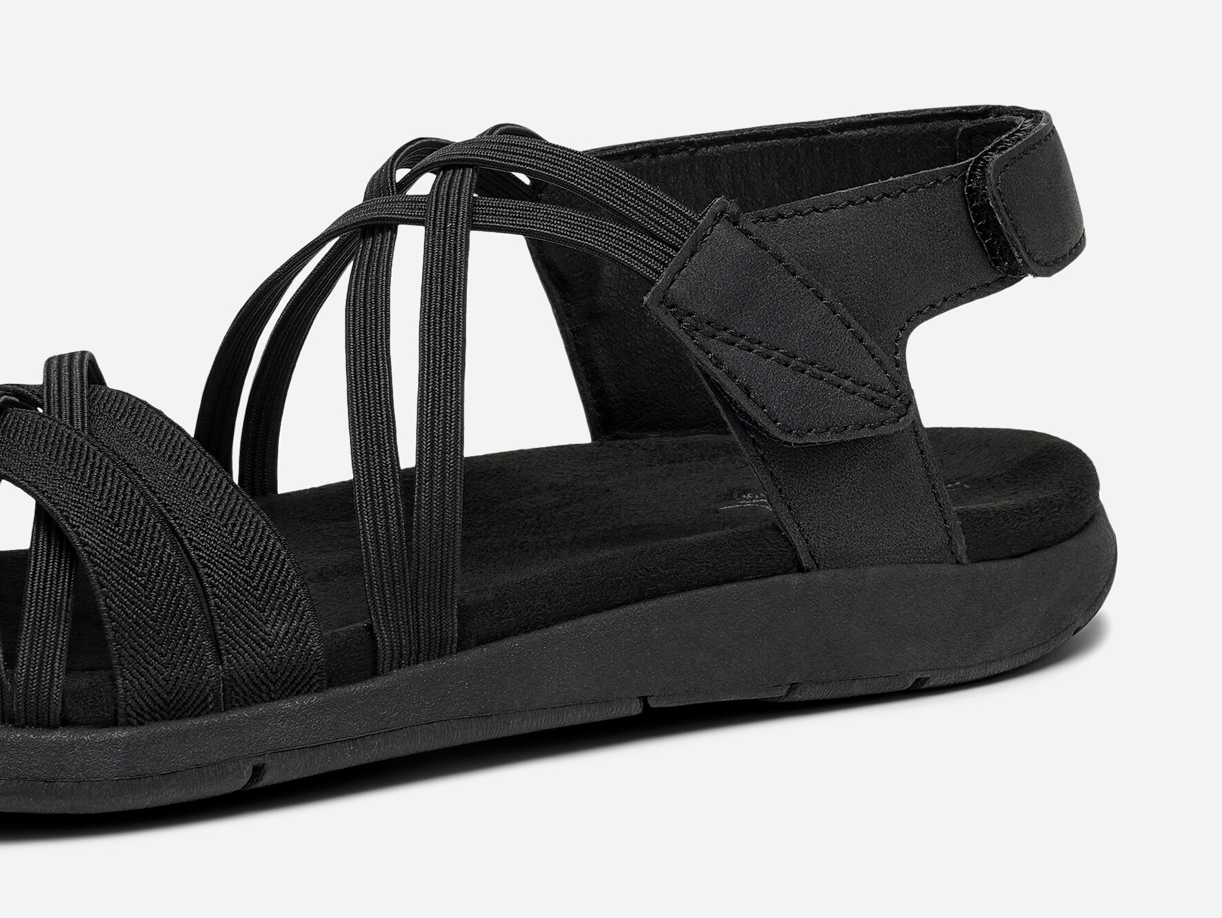 CLOU COMFORT, Sandaler med remmar Svarta