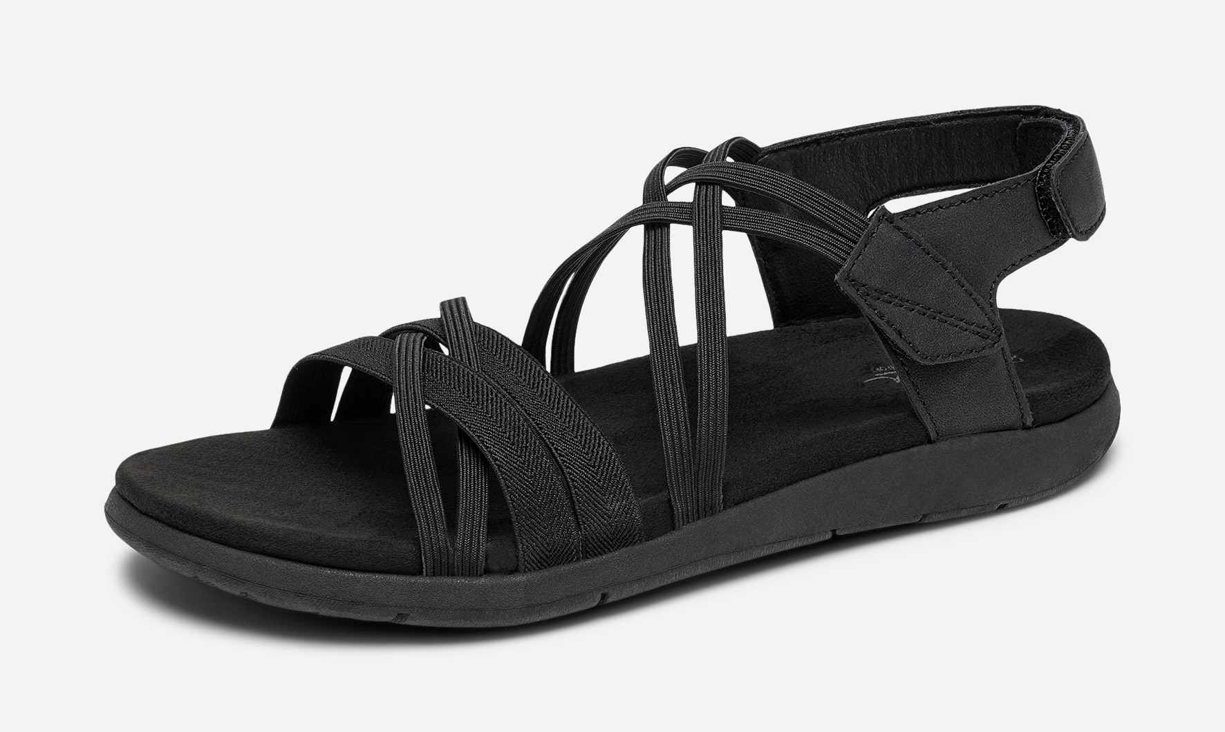 CLOU COMFORT, Sandaler med remmar Svarta