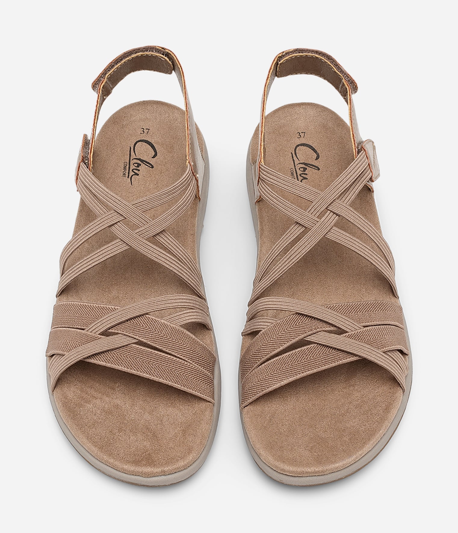 CLOU COMFORT, Sandaler med remmar Bruna