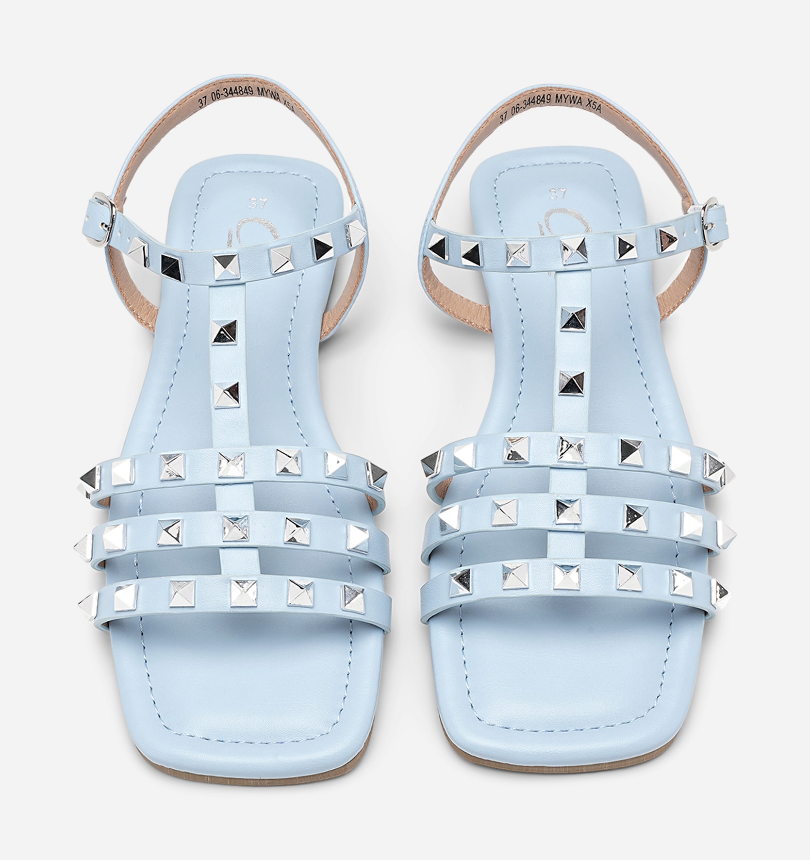 CLOU, Sandaler med remmar Blåa