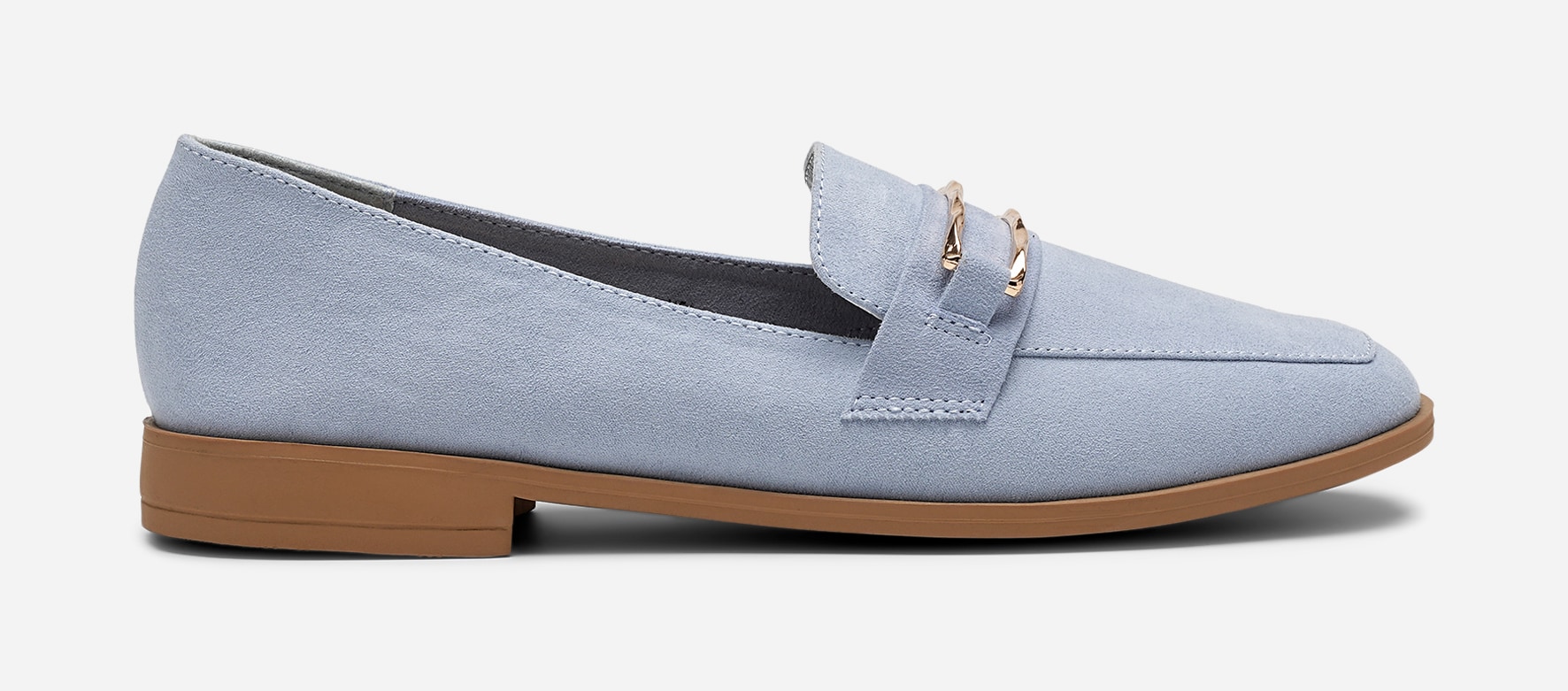 CLOU, Loafers med spänne Blåa