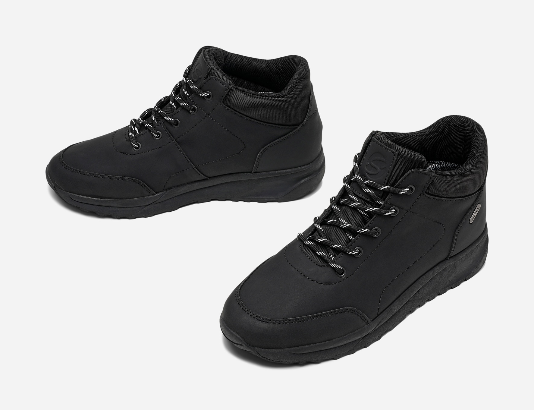 STEPSIDE, Fleecefodrade höga sneakers waterproof Svarta