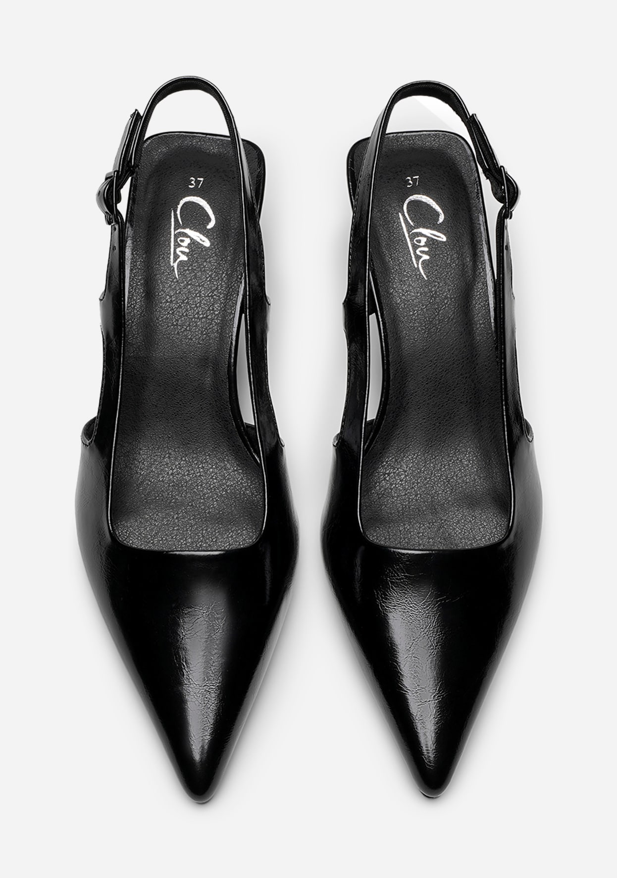 CLOU, Pumps med slingback Svarta