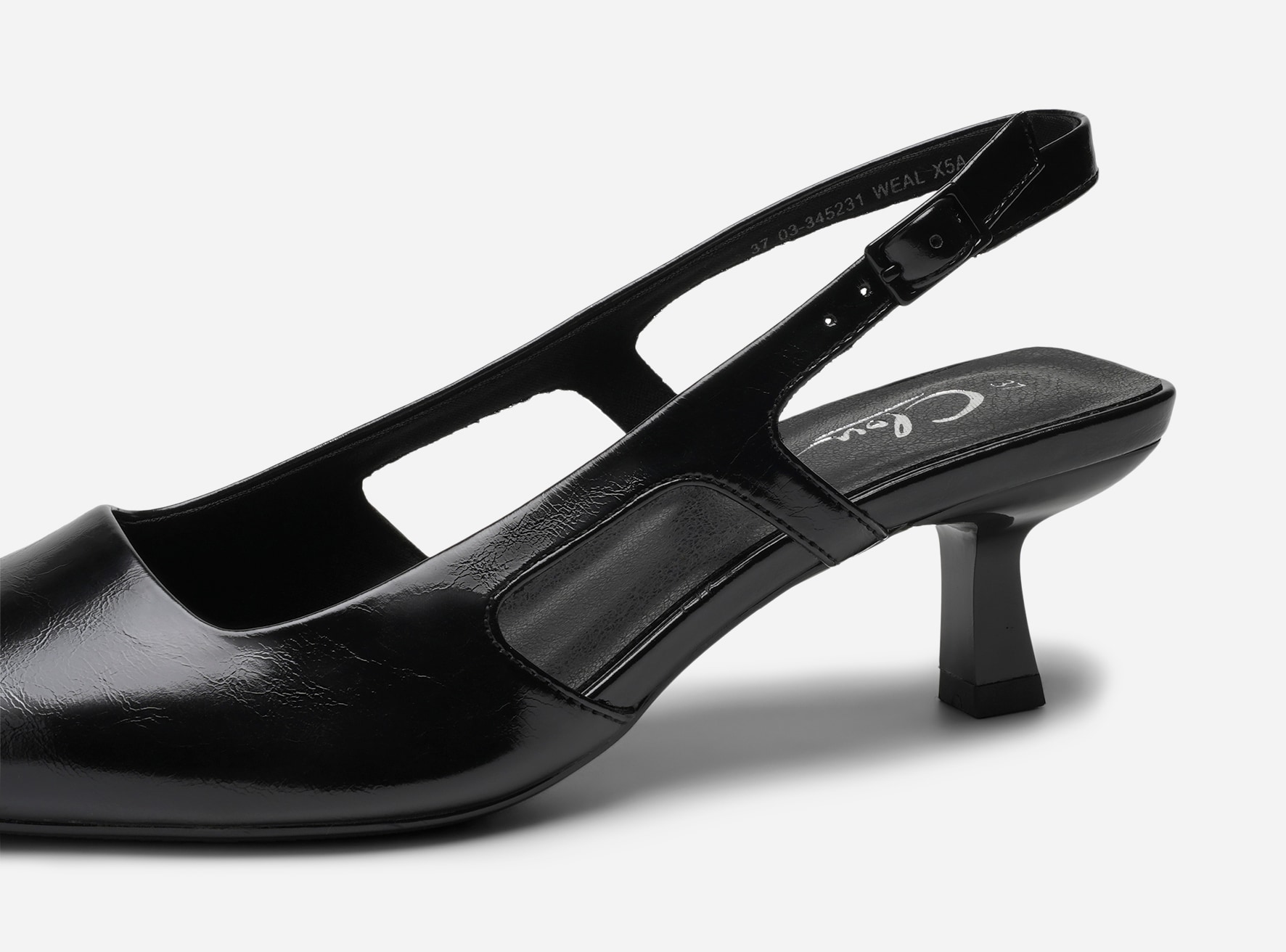 CLOU, Pumps med slingback Svarta