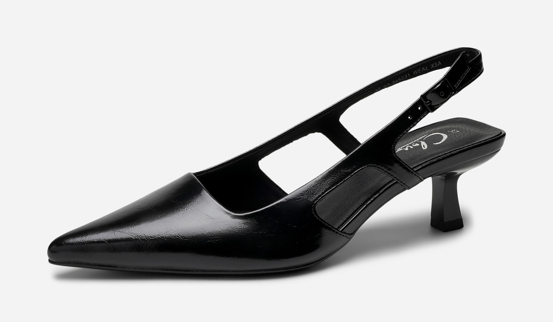 CLOU, Pumps med slingback Svarta