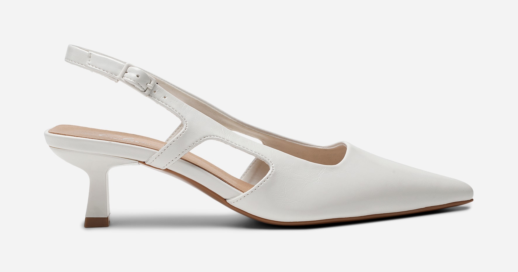 CLOU, Pumps med slingback Vita