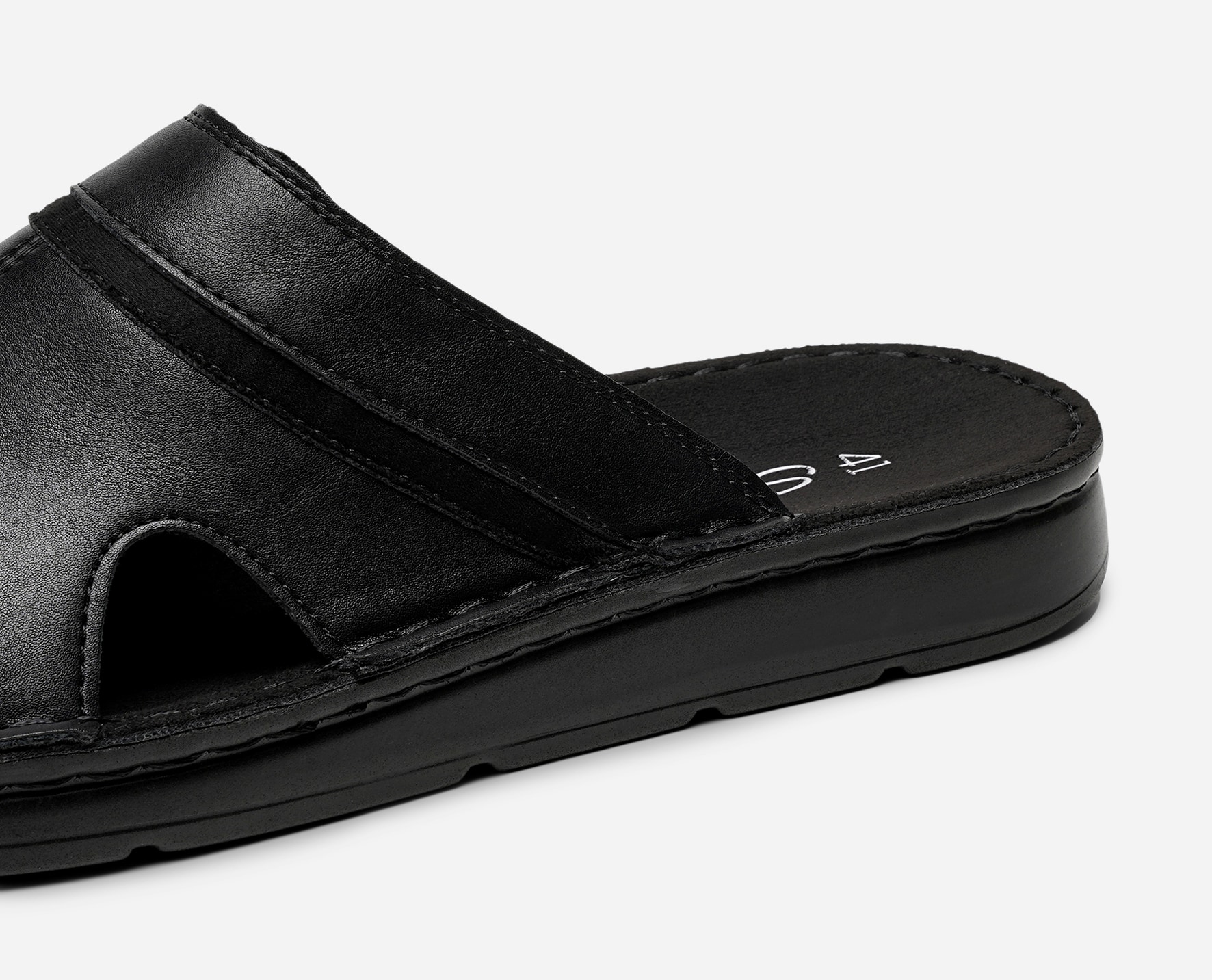 STEPSIDE, Sandaler med remmar Svarta