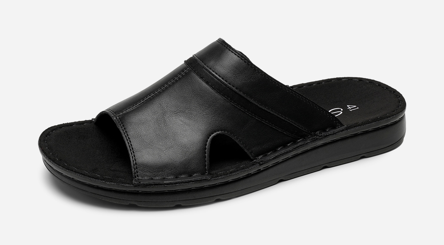 STEPSIDE, Sandaler med remmar Svarta