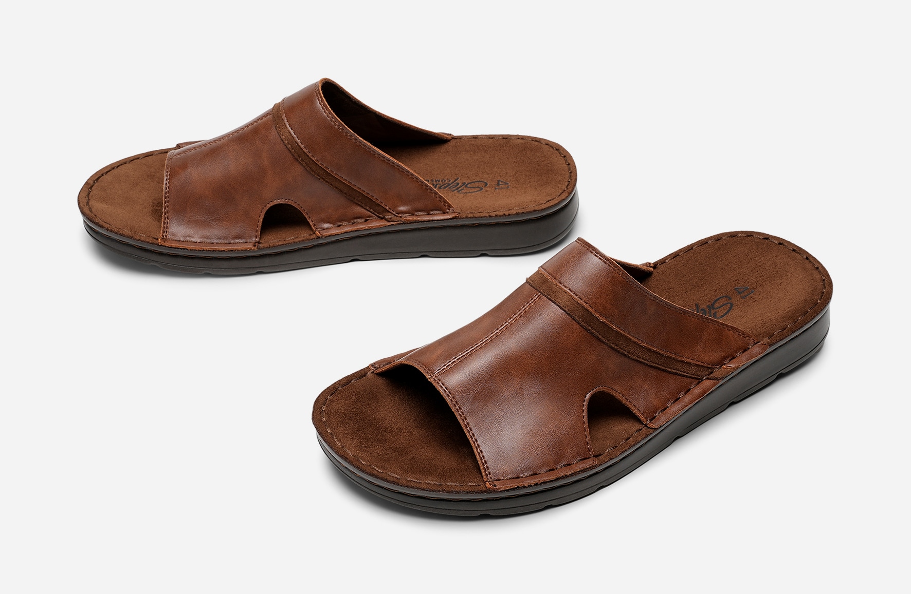 STEPSIDE, Sandaler med remmar Bruna