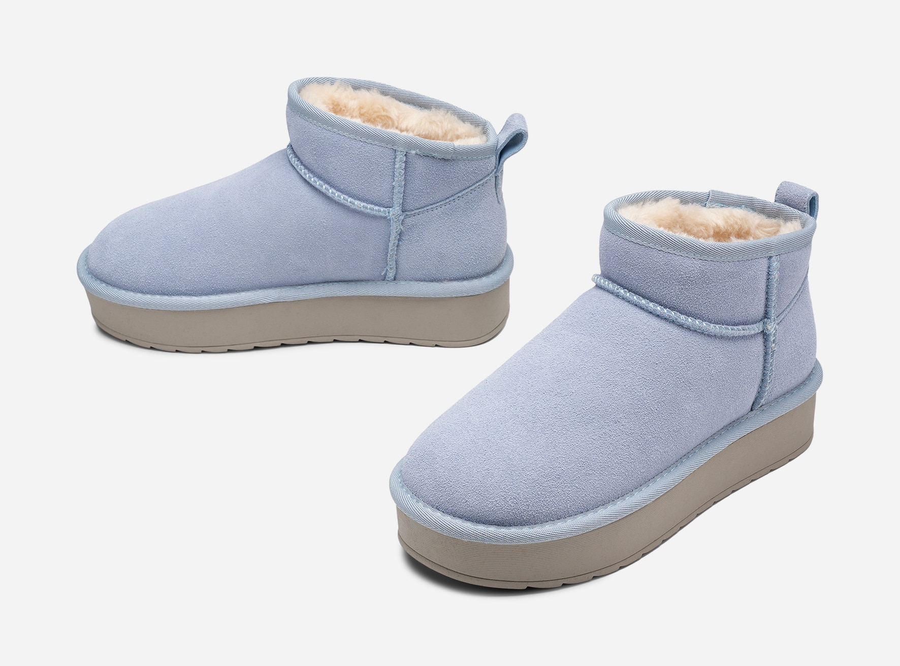 CLOU, Varmfodrade boots Blåa