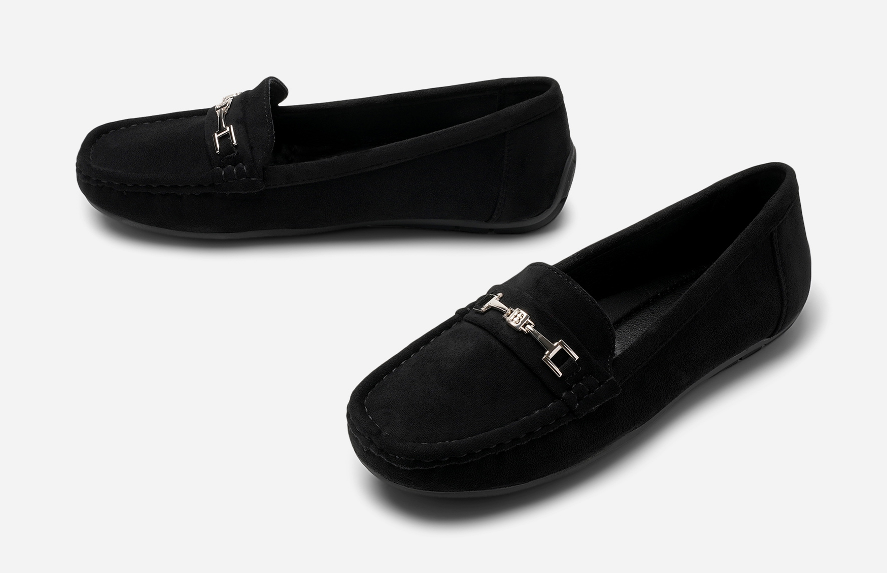CLOU COMFORT, Mockasiner Svarta