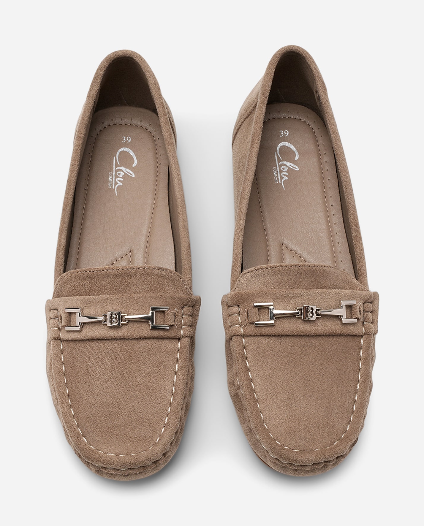 CLOU COMFORT, Loafers med spänne Bruna