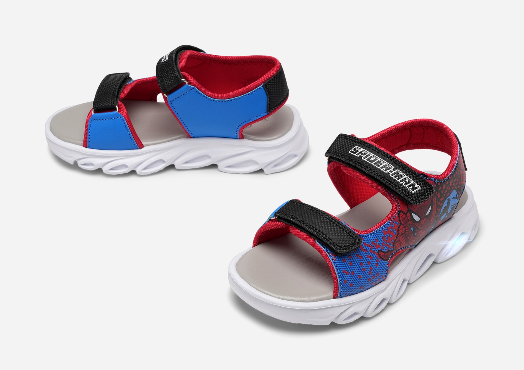SPIDERMAN, Blinkande sandaler Flerfärgade