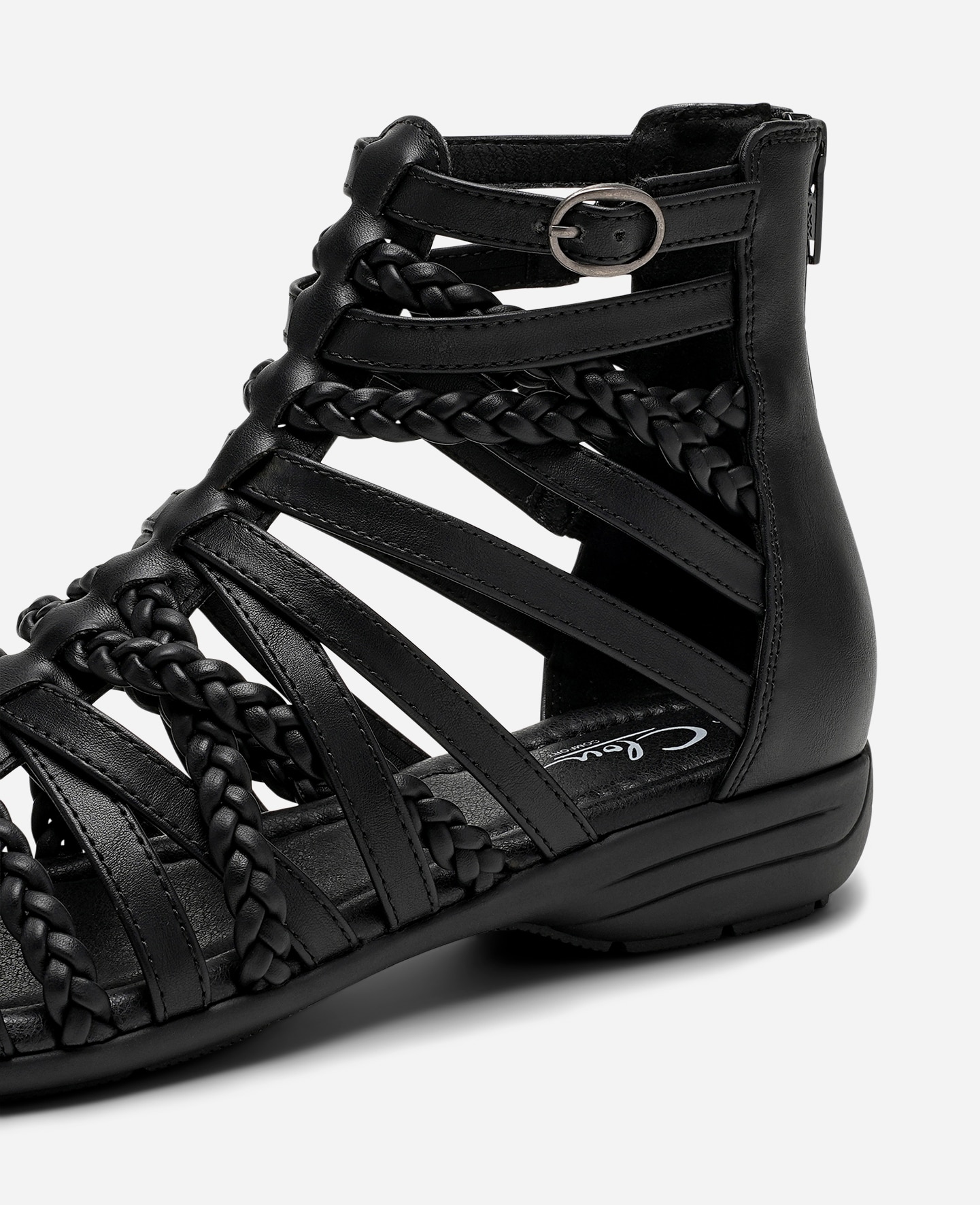 CLOU COMFORT, Sandaler med remmar Svarta