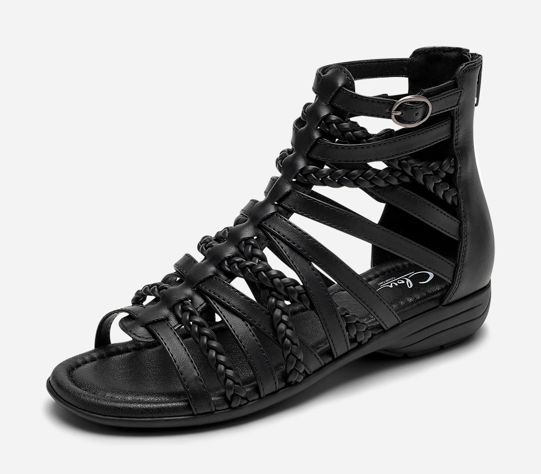 CLOU COMFORT, Sandaler med remmar Svarta