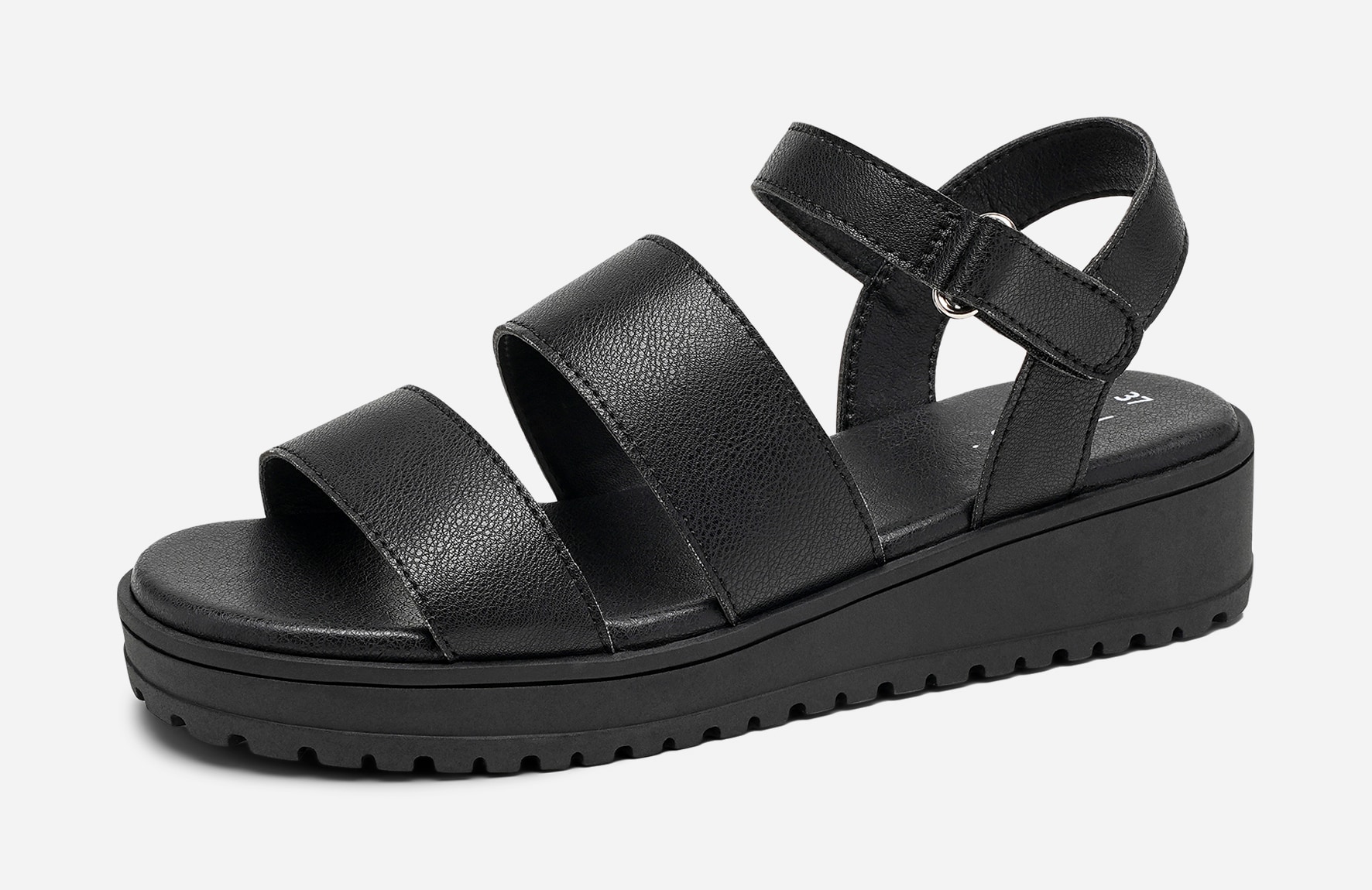 ZOEY, Sandaler med låg klack Svarta