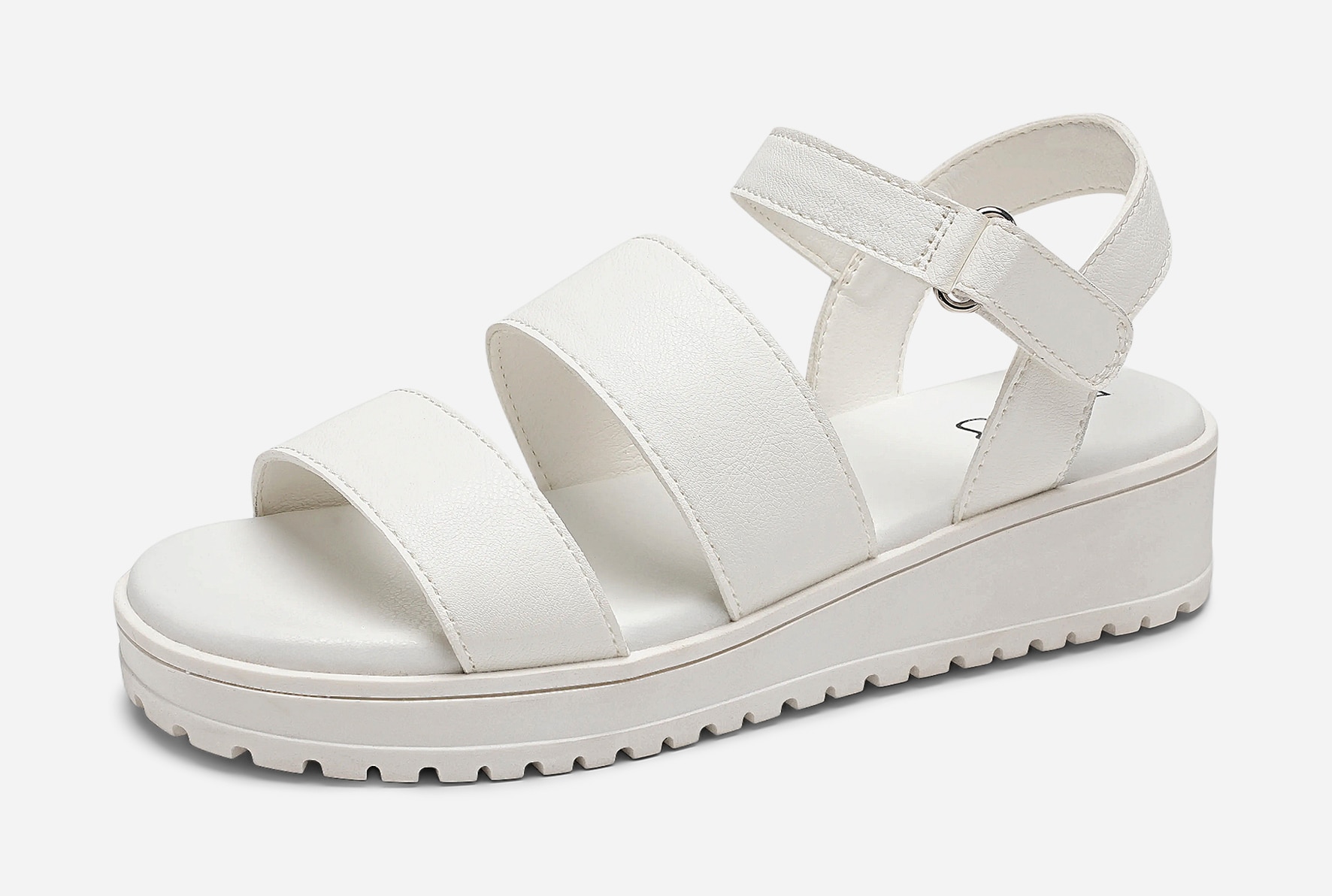 ZOEY, Sandaler med låg klack Vita