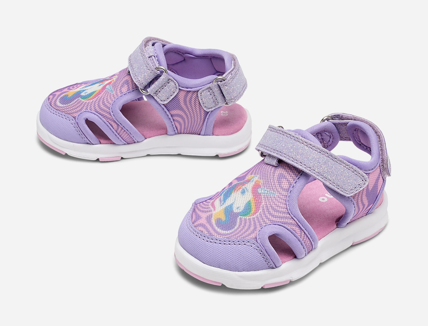 Mino, Sandal med täckt tå Lila