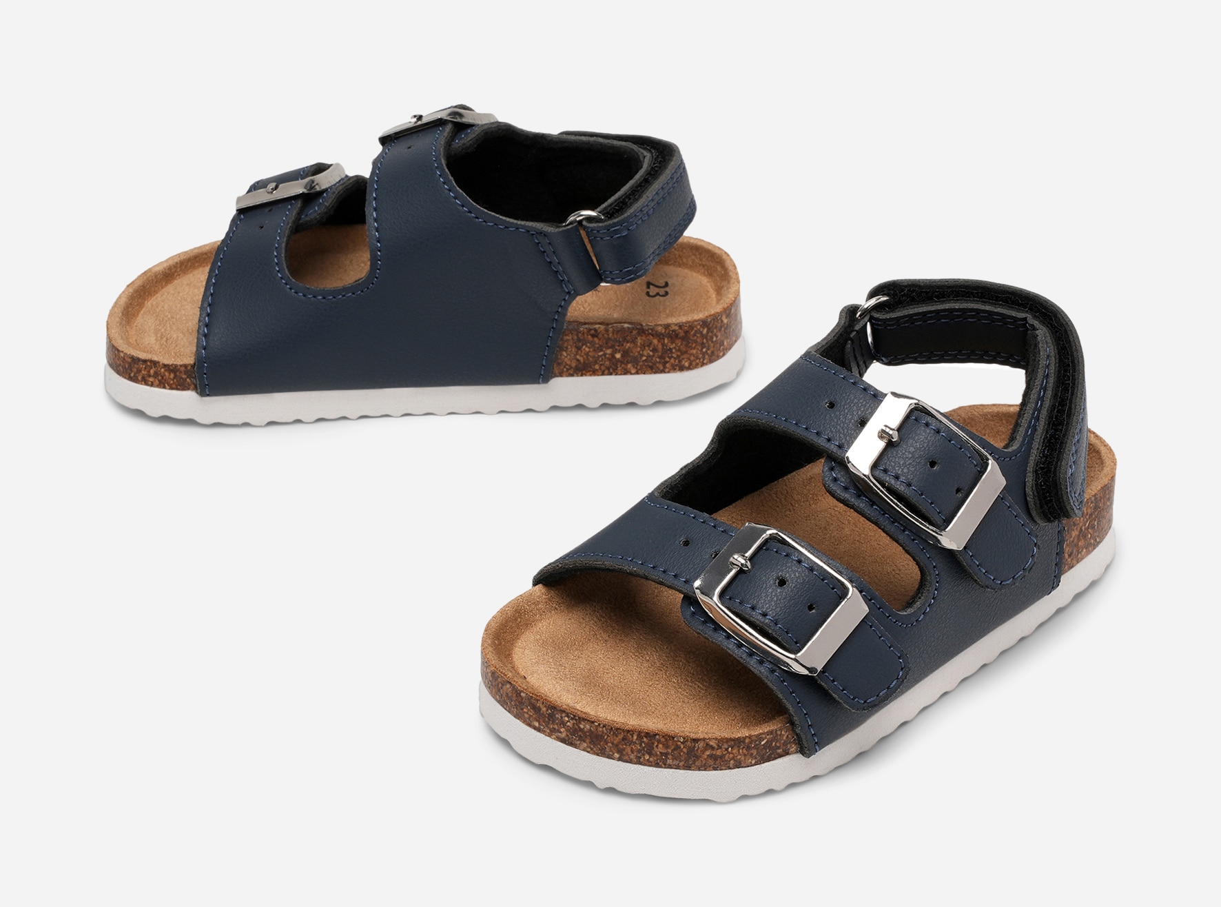 LEJON, Sandaler med spänne Blåa