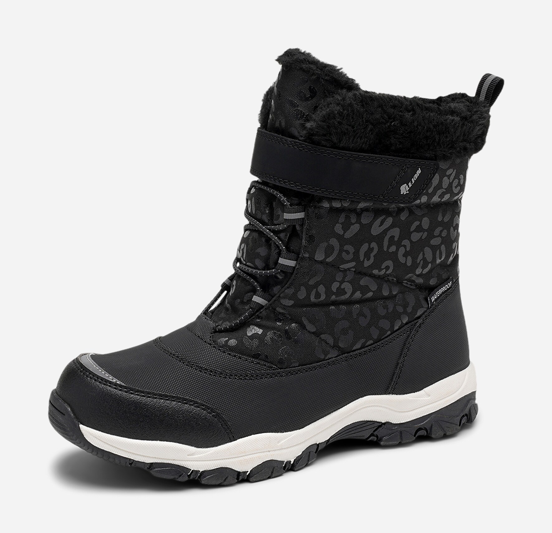 LEJON, Varmfodrade kängor waterproof Svarta