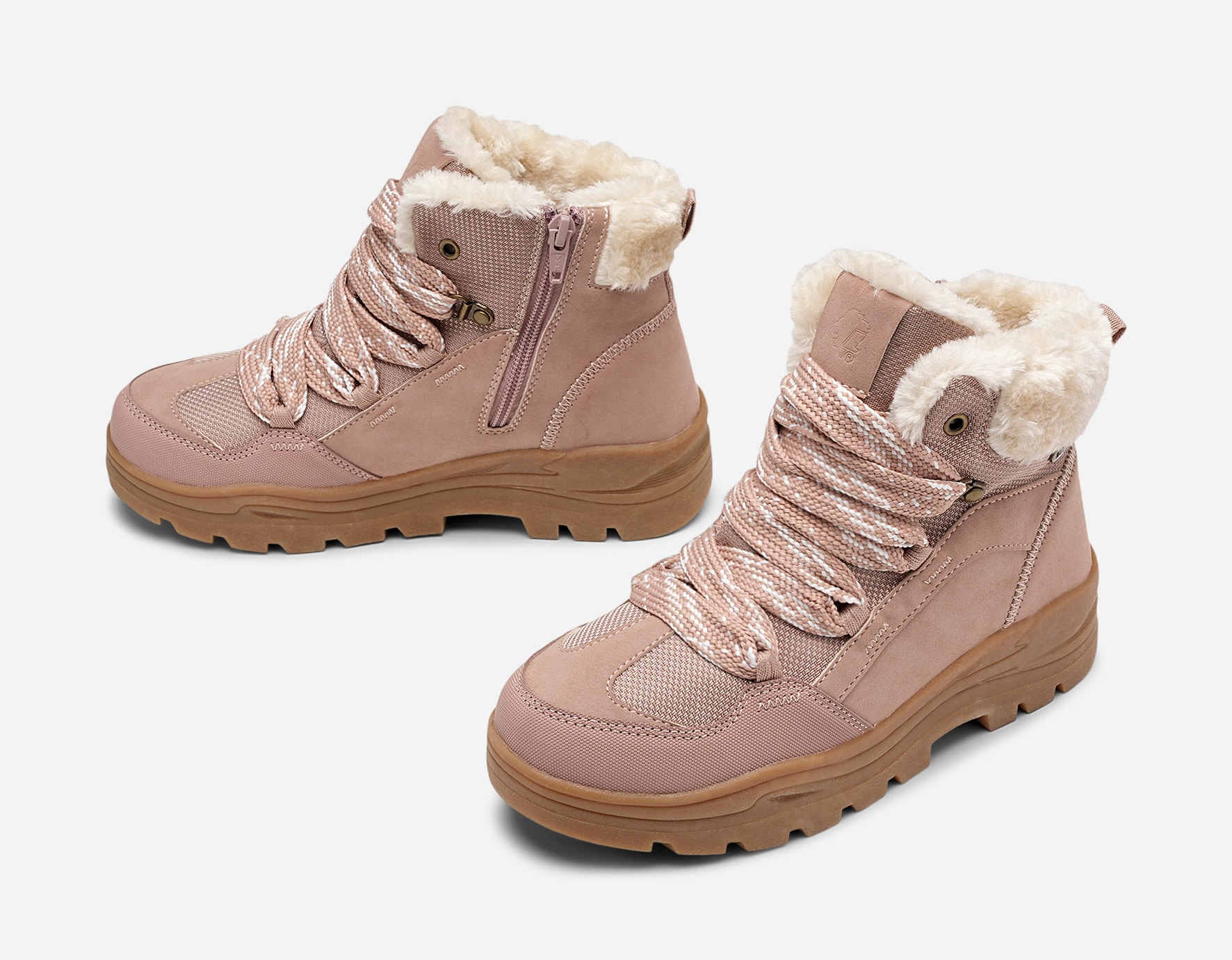 LEJON, Varmfodrade kängor waterproof Rosa