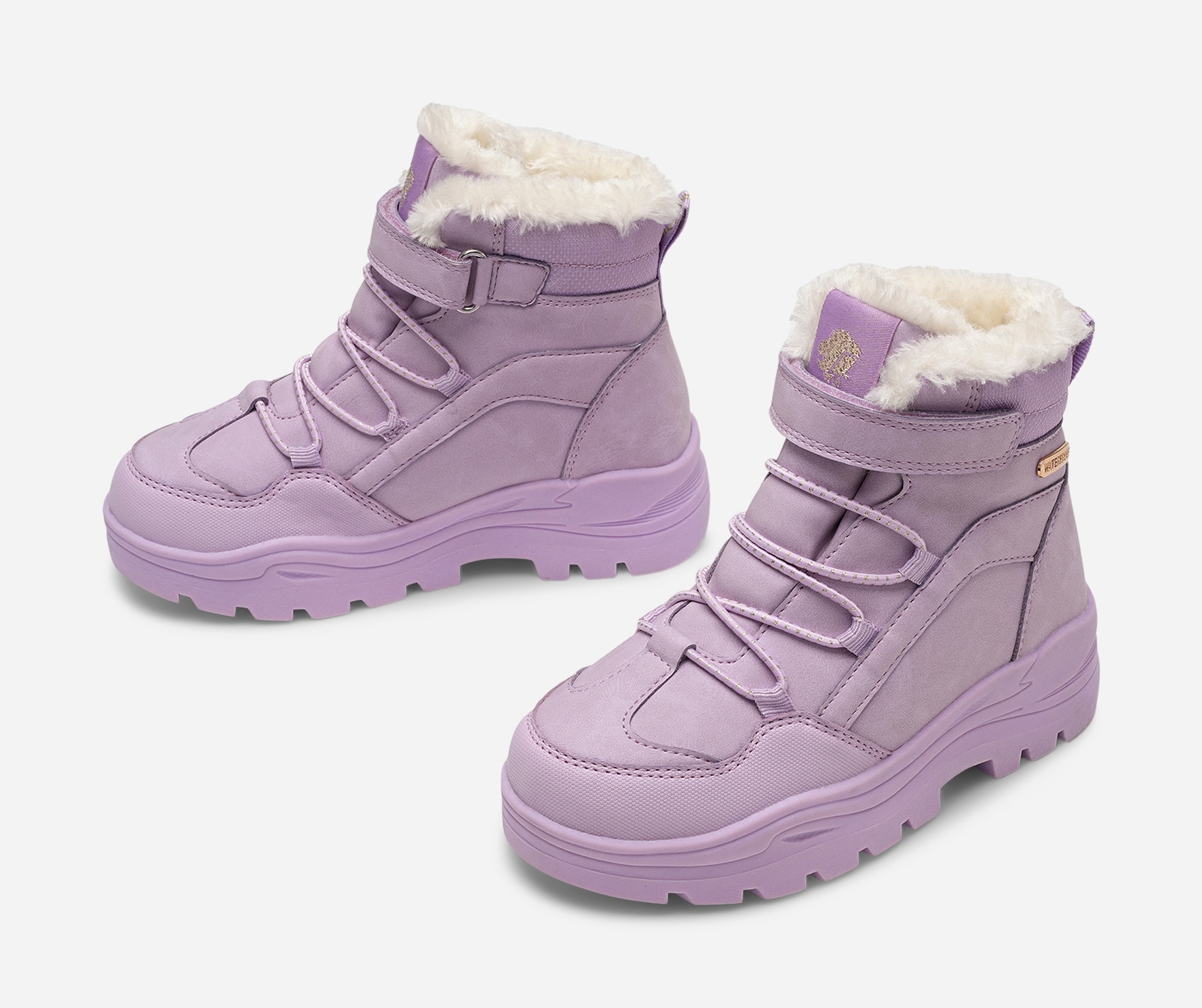 LEJON, Varmfodrade kängor waterproof Lila
